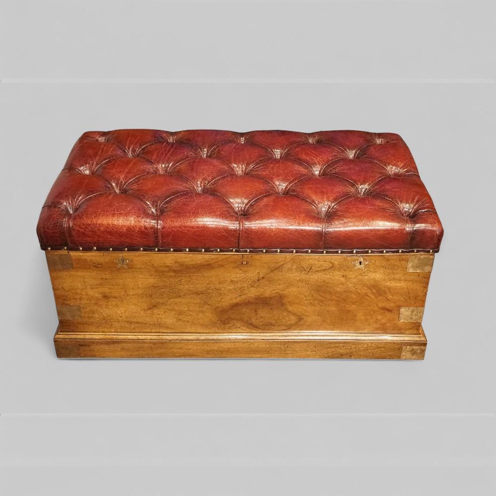 Victorian Camphor Wood Ottoman (1 of 9)