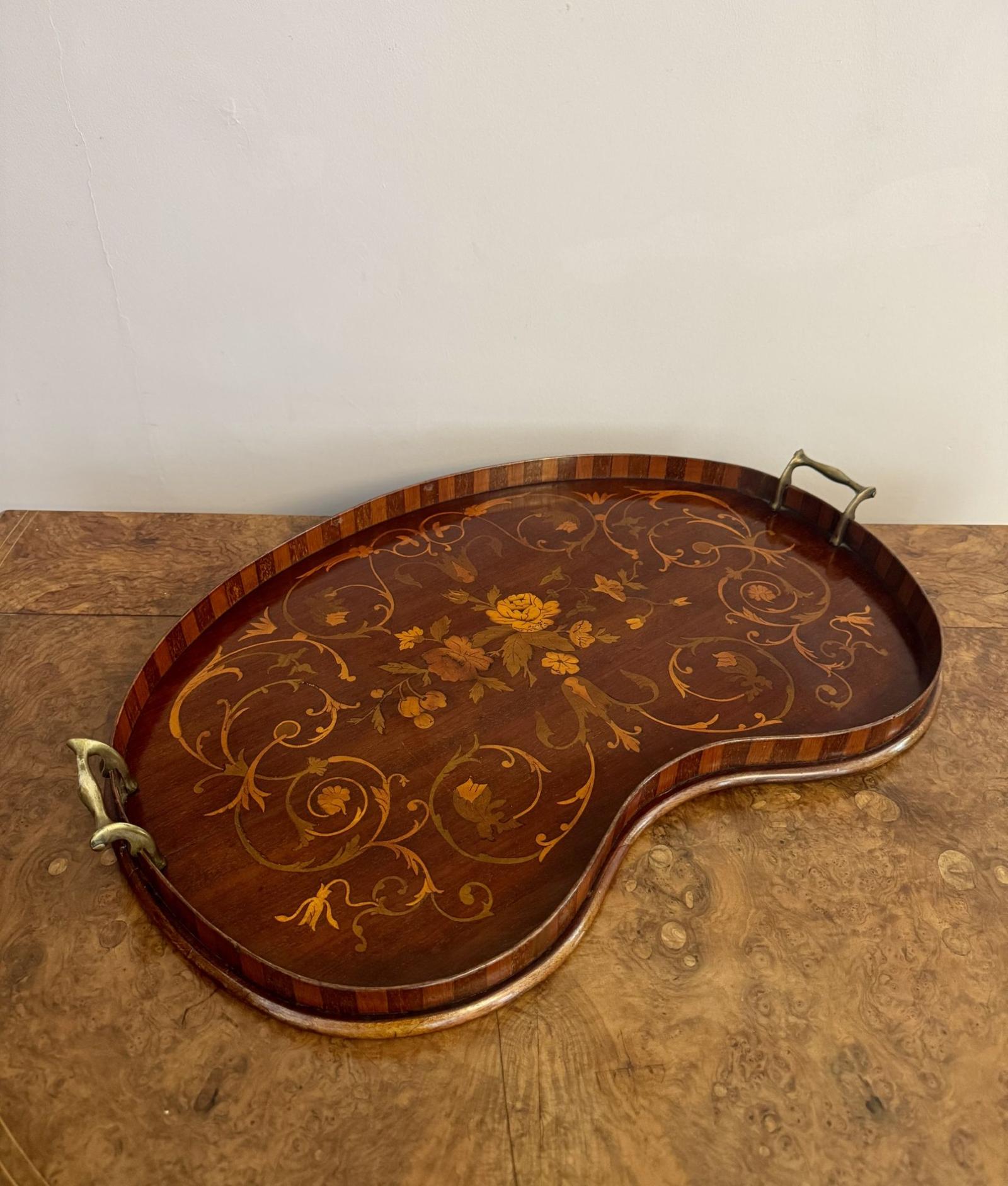 Fantastic Quality Antique Edwardian Marquetry Inlaid Tray (1 of 6) Fantastic Quality Antique Edwardian Marquetry Inlaid Tray (1 of 6)