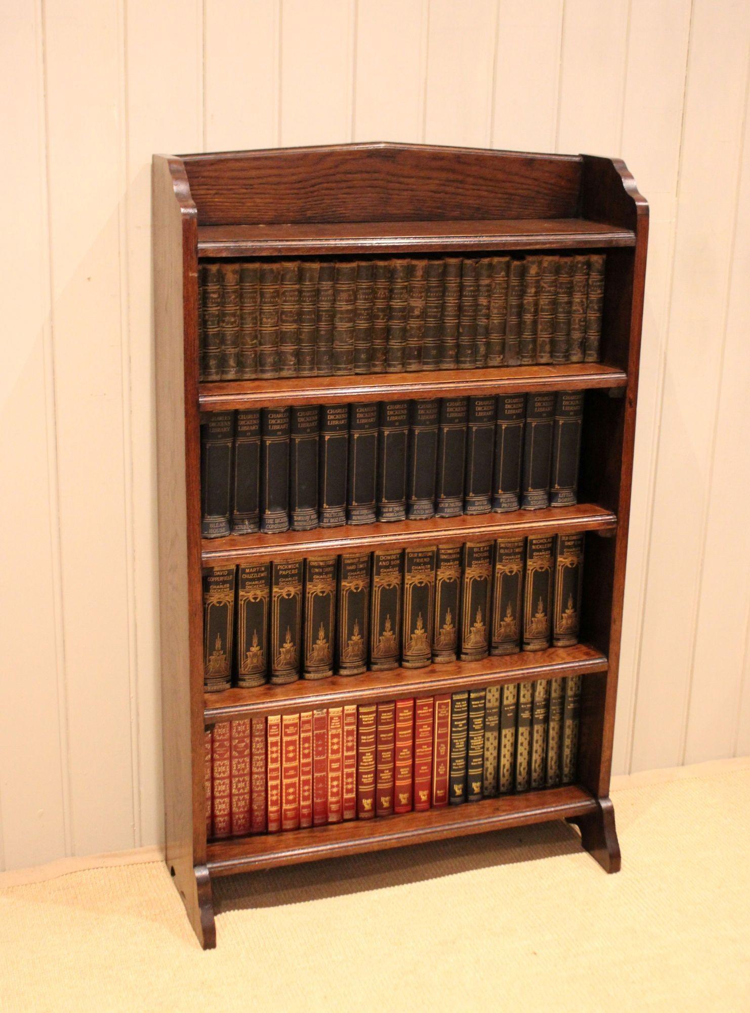 Solid Oak Open Bookcase (1 of 13)