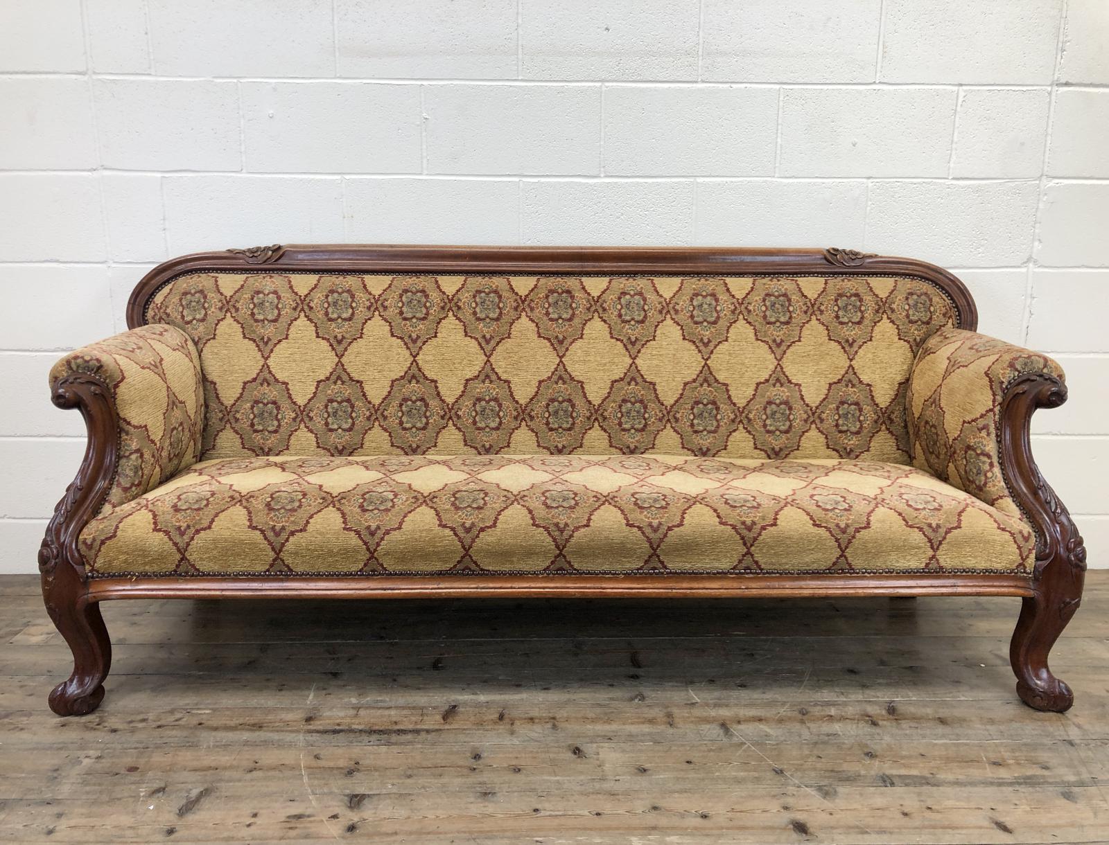 Victorian Carved Mahogany Sofa (1 of 10) Victorian Carved Mahogany Sofa (1 of 10)