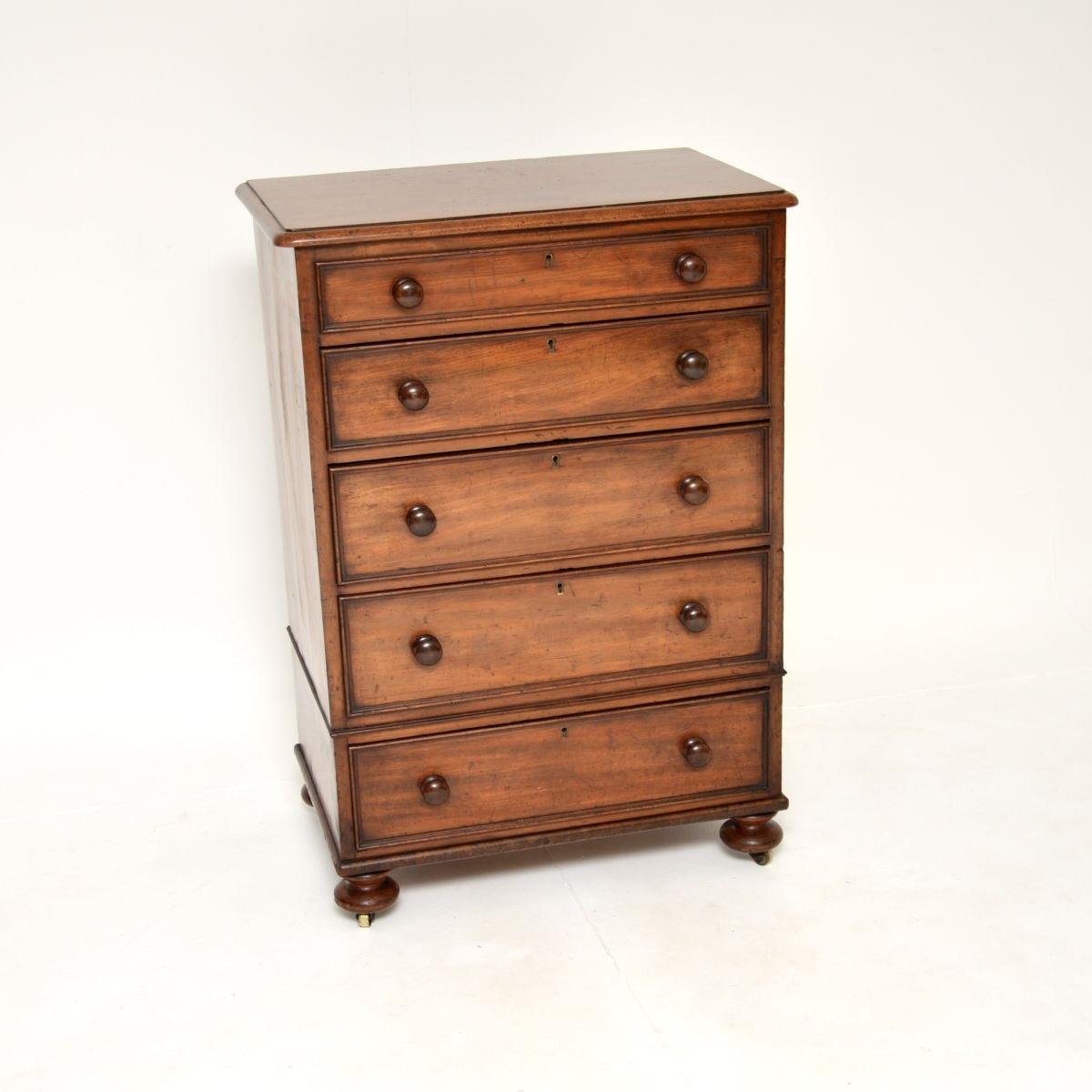 Antique Victorian Mahogany Chest of Drawers (1 of 11)