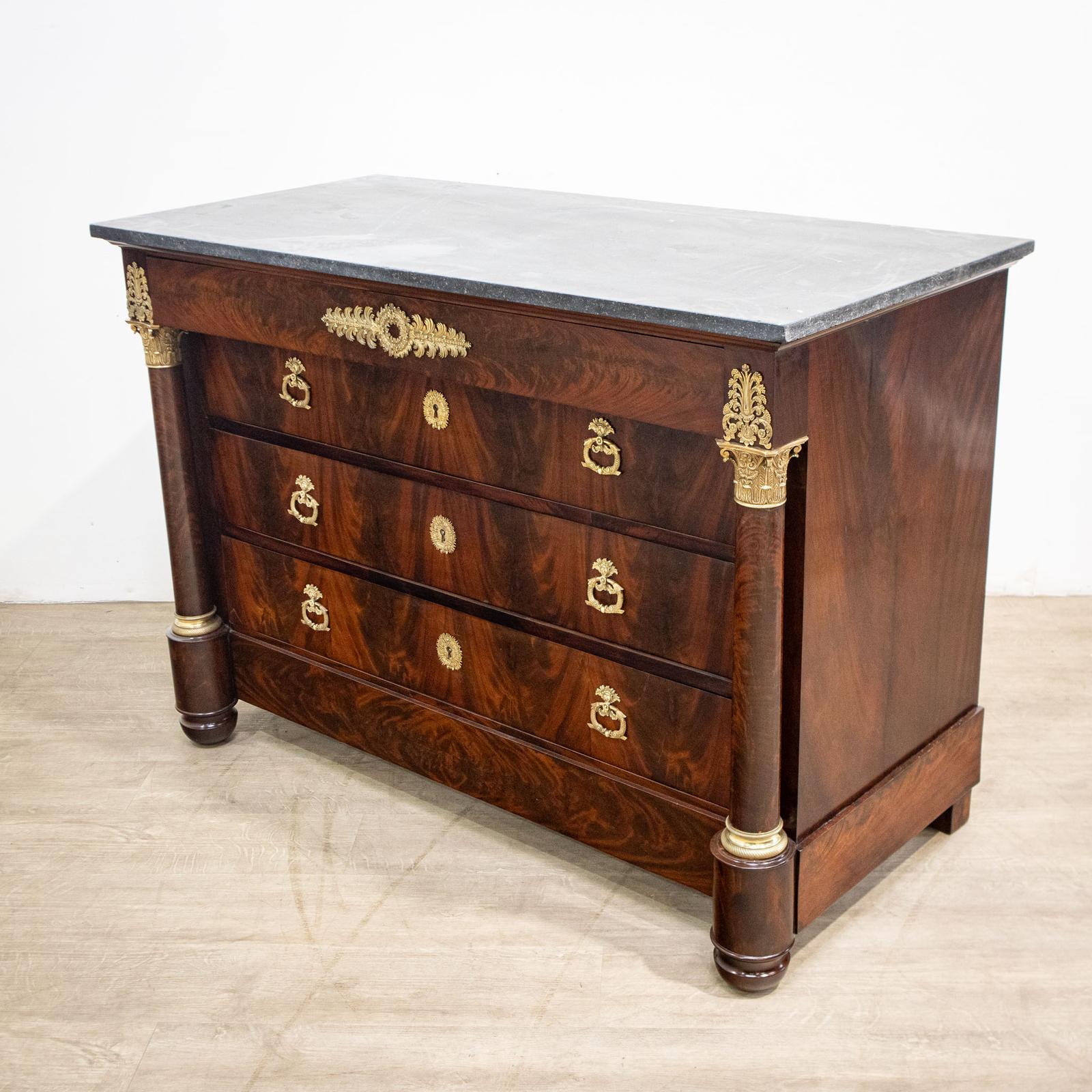 French Mahogany Empire Commode (1 of 15)