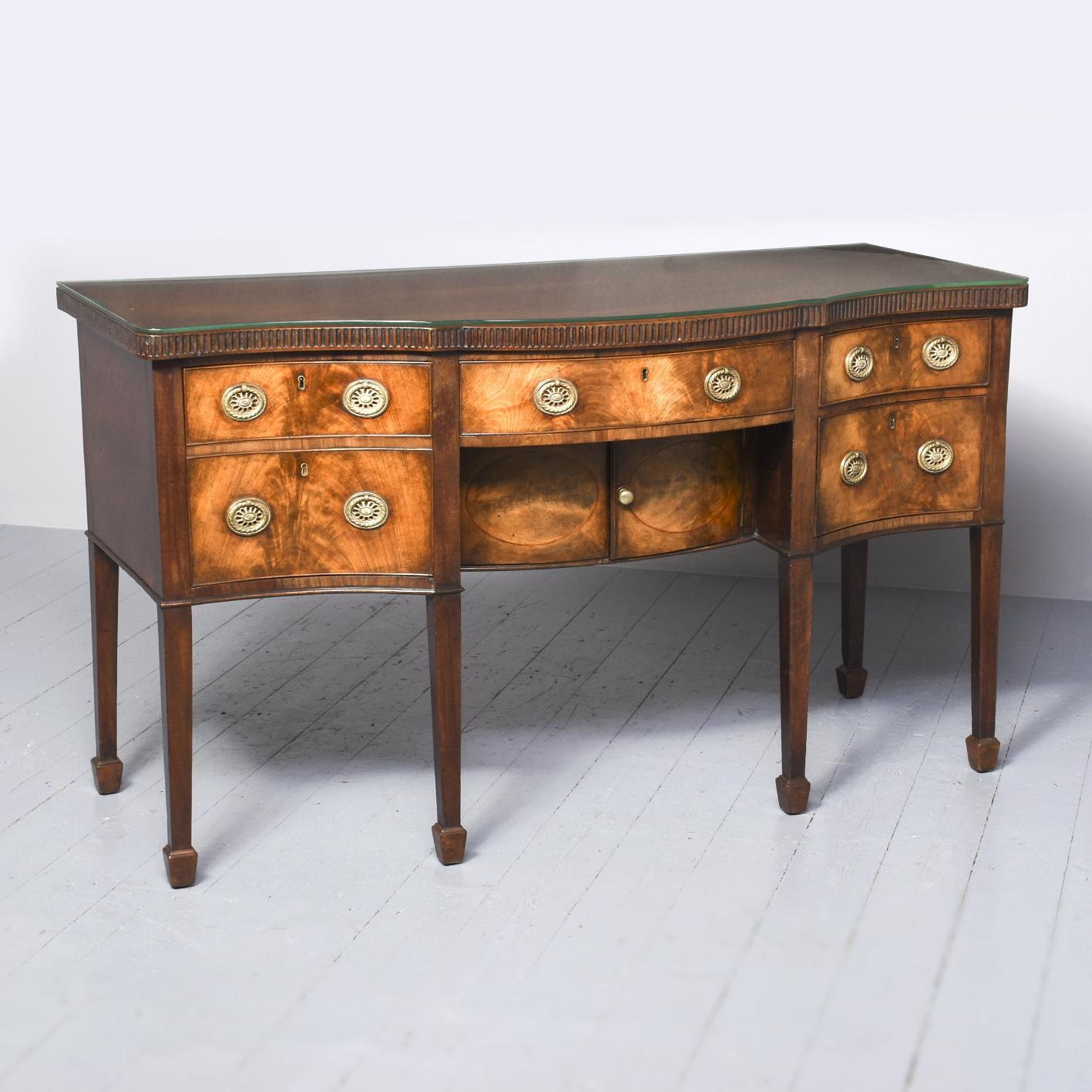 George III Inlaid Mahogany Sideboard (1 of 11)