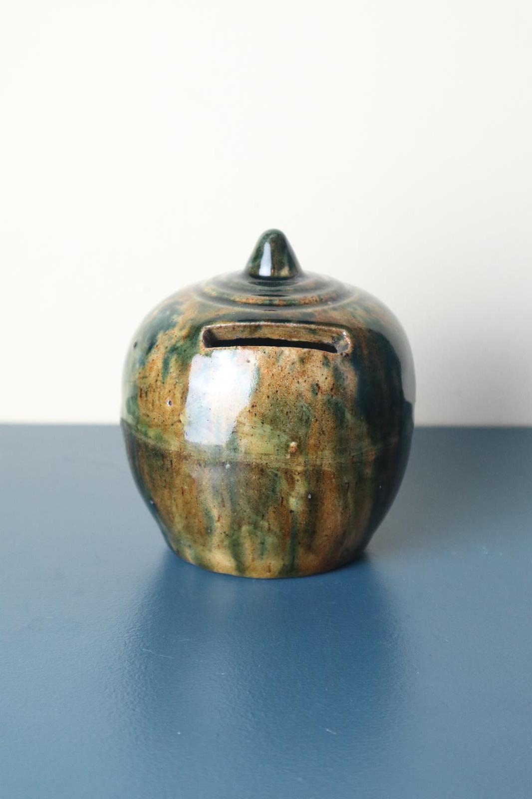 19th Century Scottish Rosslyn Pottery Slip Glazed 'Penny Bank' or Money Box (1 of 13)