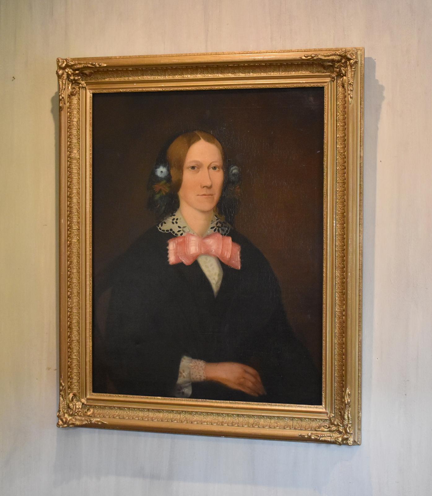 Victorian Naïve Oil Painting Portrait of a Lady (1 of 6) Victorian Naïve Oil Painting Portrait of a Lady (1 of 6)