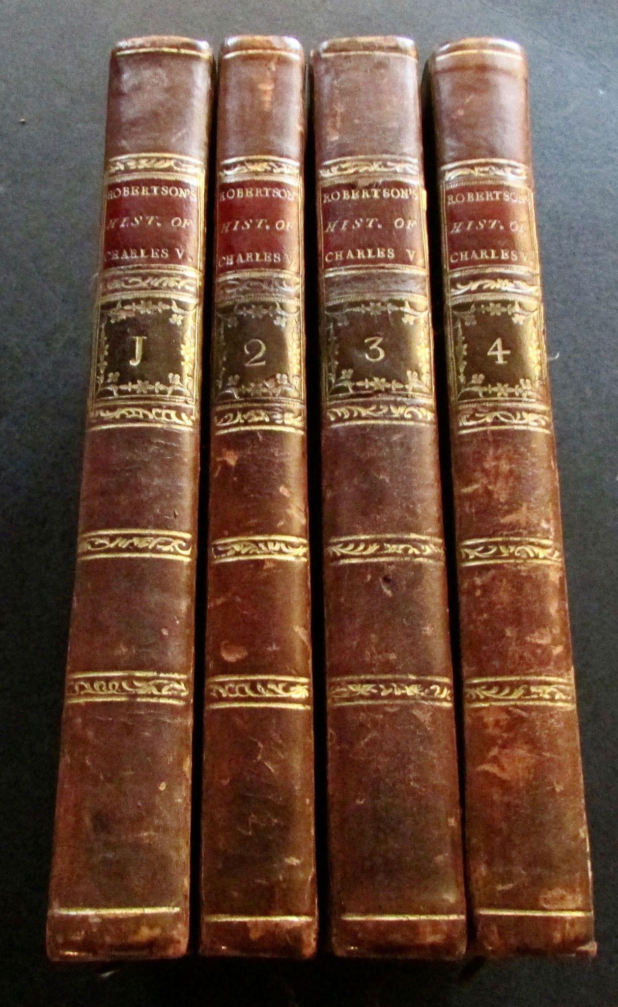 1772 History of The Reign of The Emperor Charles V - 4 x Volume Set by William Robertson 2nd Edition (1 of 4) 1772 History of The Reign of The Emperor Charles V - 4 x Volume Set by William Robertson 2nd Edition (1 of 4)
