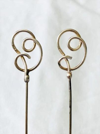 Pair of Antique Charles Horner Sterling Silver Hat Pins Chester 1904 (1 of 7) Pair of Antique Charles Horner Sterling Silver Hat Pins Chester 1904 (1 of 7)