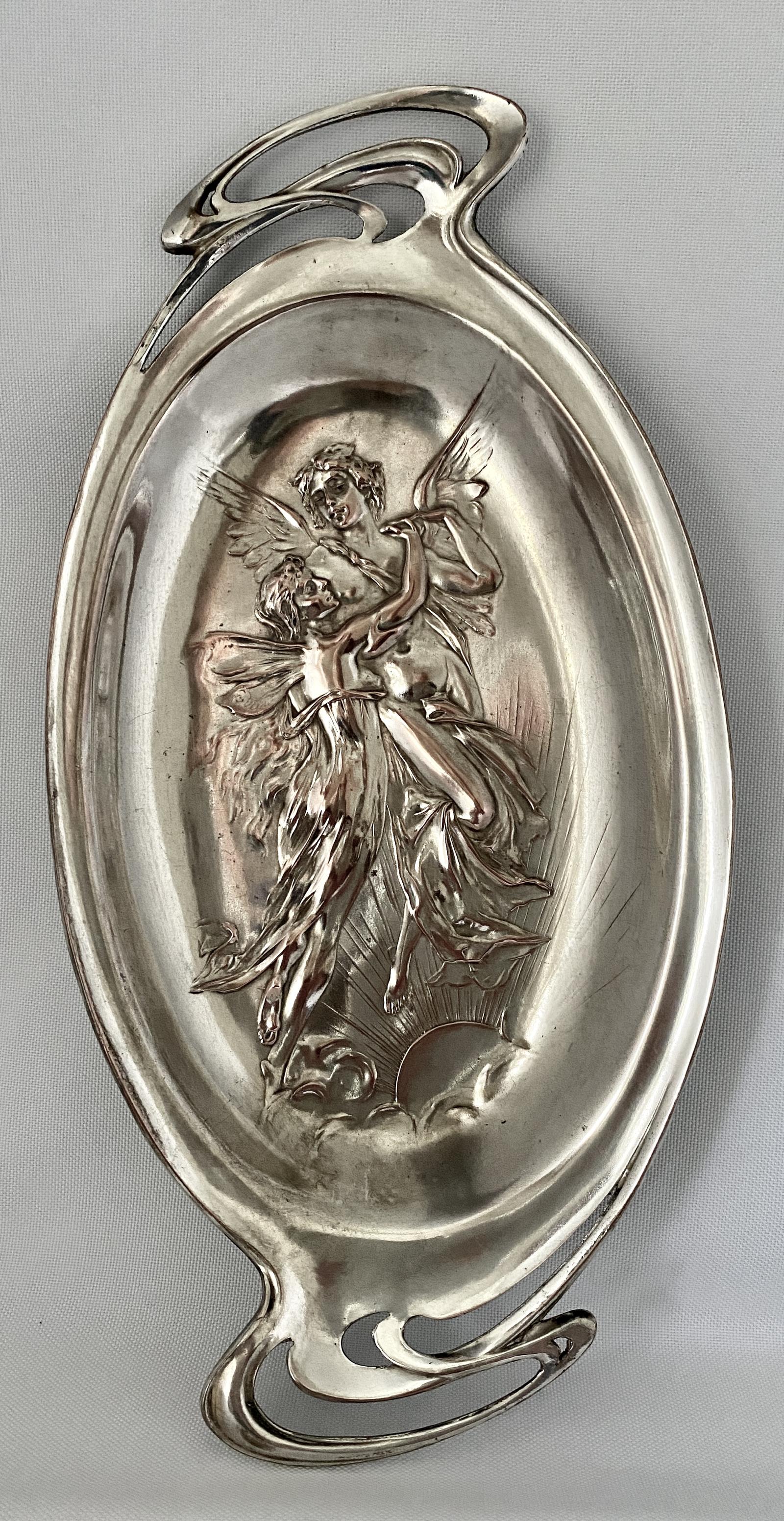 Nickel on Copper Dish c.1920 (1 of 6)