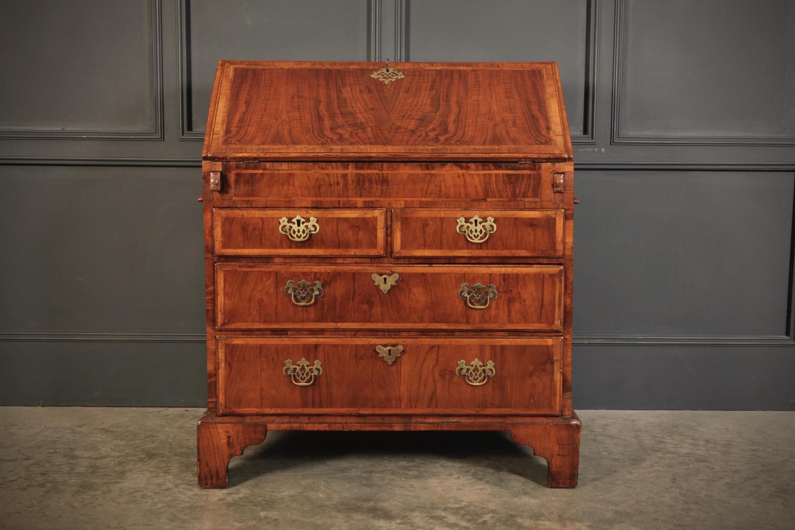 Queen Anne Walnut Bureau (1 of 9)