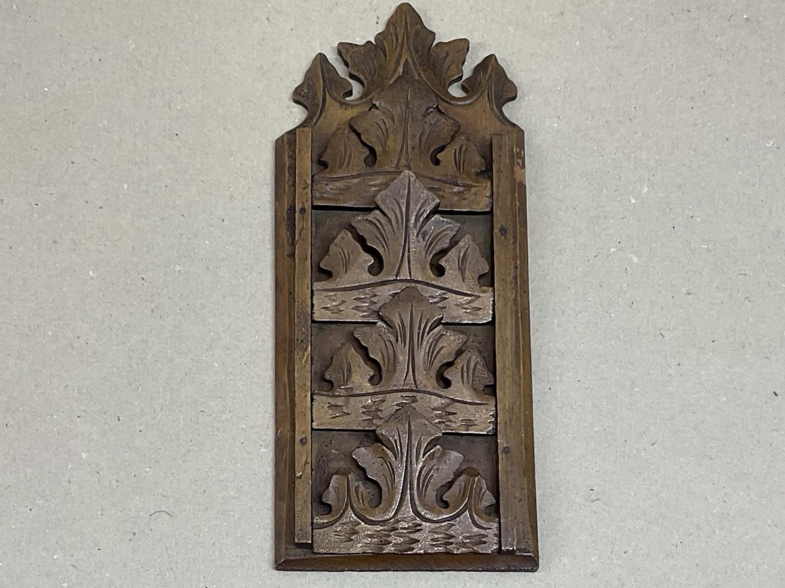 Arts and Crafts Carved Oak Four Tier Letter Rack Antique C1880 (1 of 3) Arts and Crafts Carved Oak Four Tier Letter Rack Antique C1880 (1 of 3)