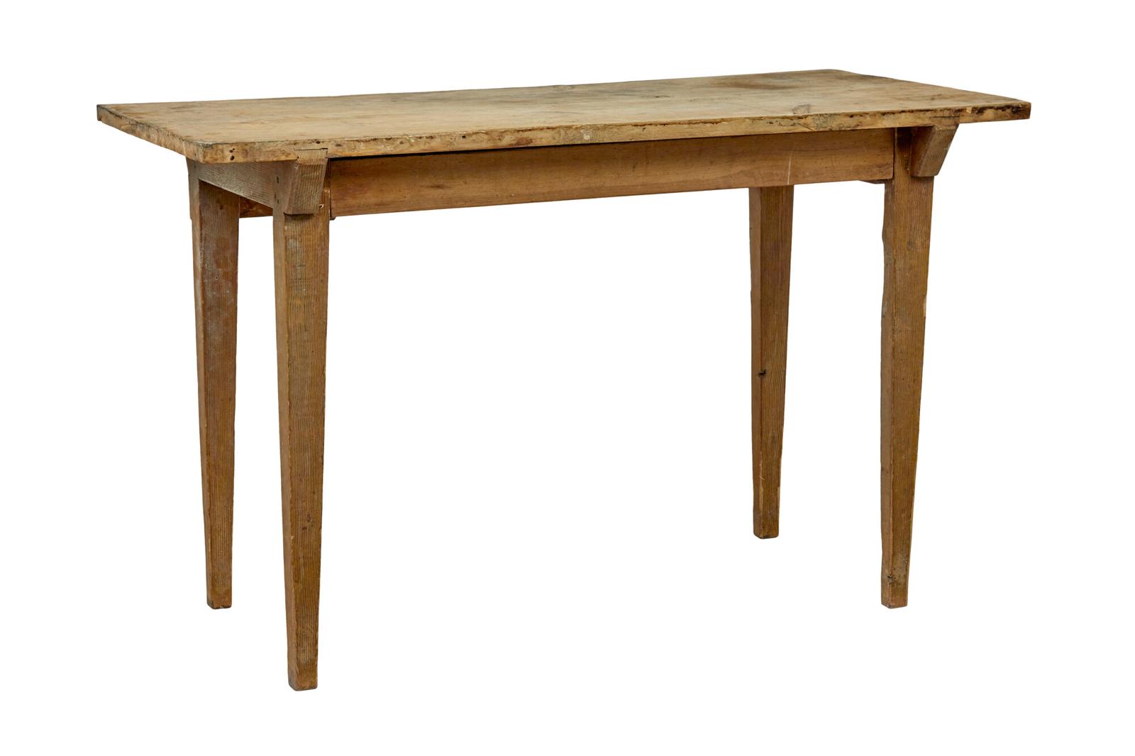 19th Century Swedish Pine Rustic Side Table (1 of 9)