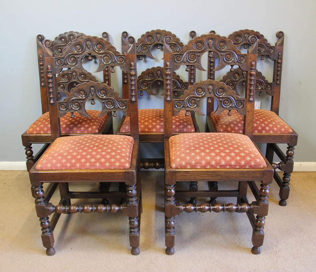 Set Five Antique Yorkshire Style Oak Dining Chairs (1 of 10) Set Five Antique Yorkshire Style Oak Dining Chairs (1 of 10)