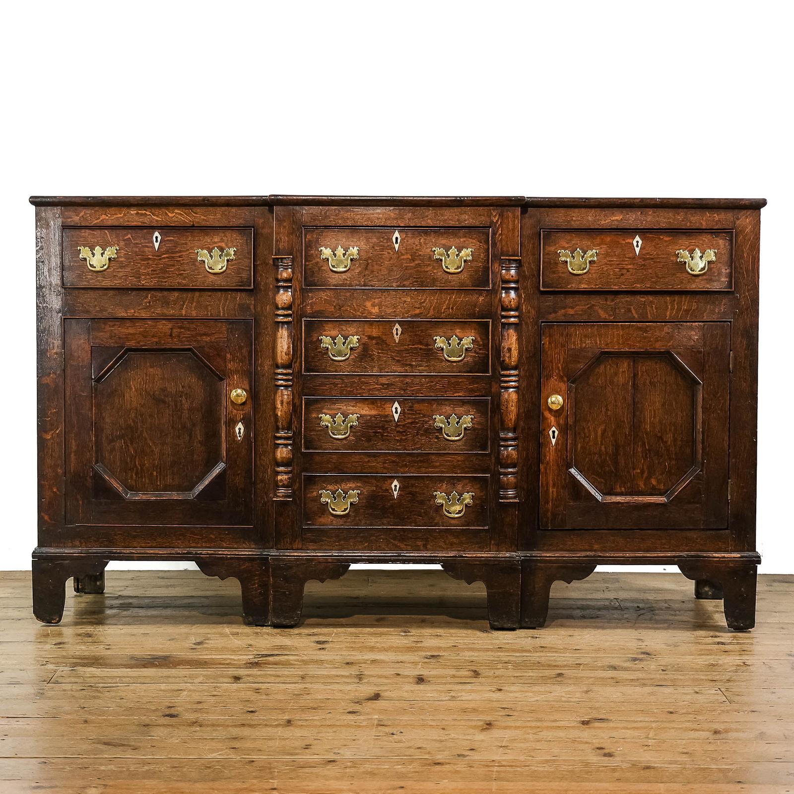 Antique North Wales Anglesey Oak Dresser Base (1 of 7)