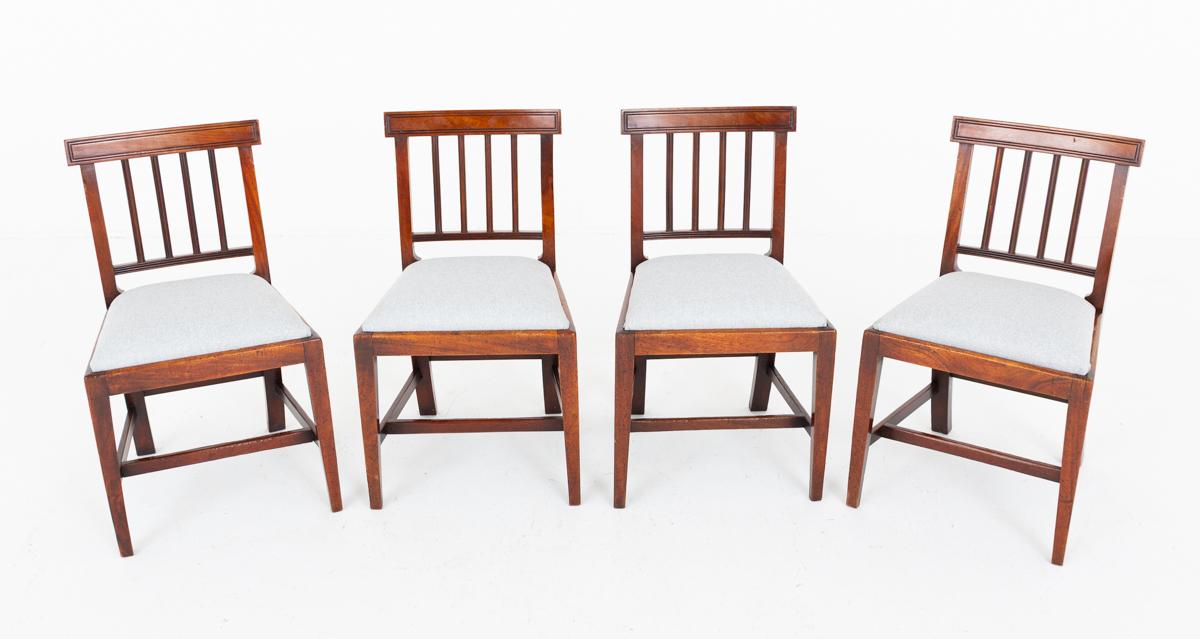 Set of 4 Georgian Mahogany Dining Chairs (1 of 5) Set of 4 Georgian Mahogany Dining Chairs (1 of 5)