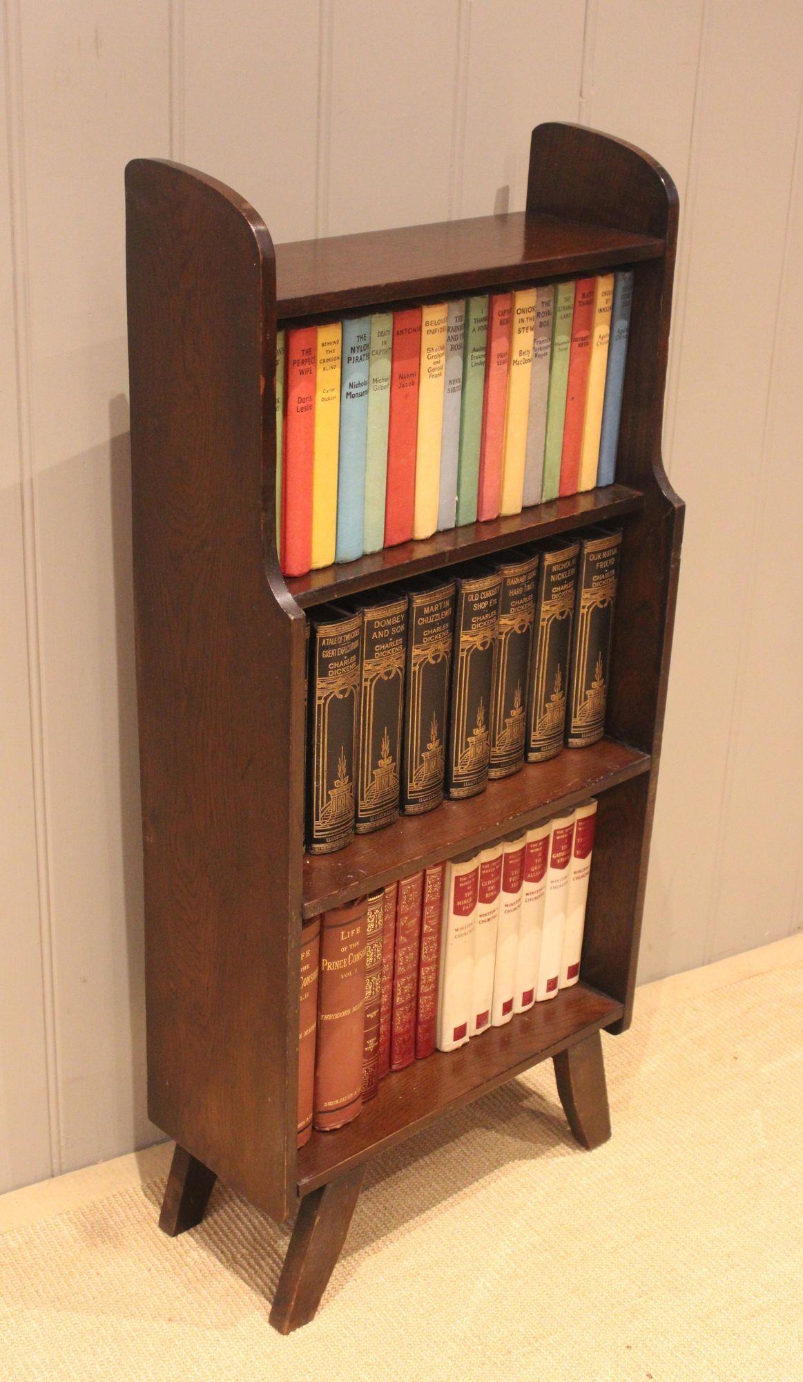 1950s Oak Open Bookcase (1 of 12)