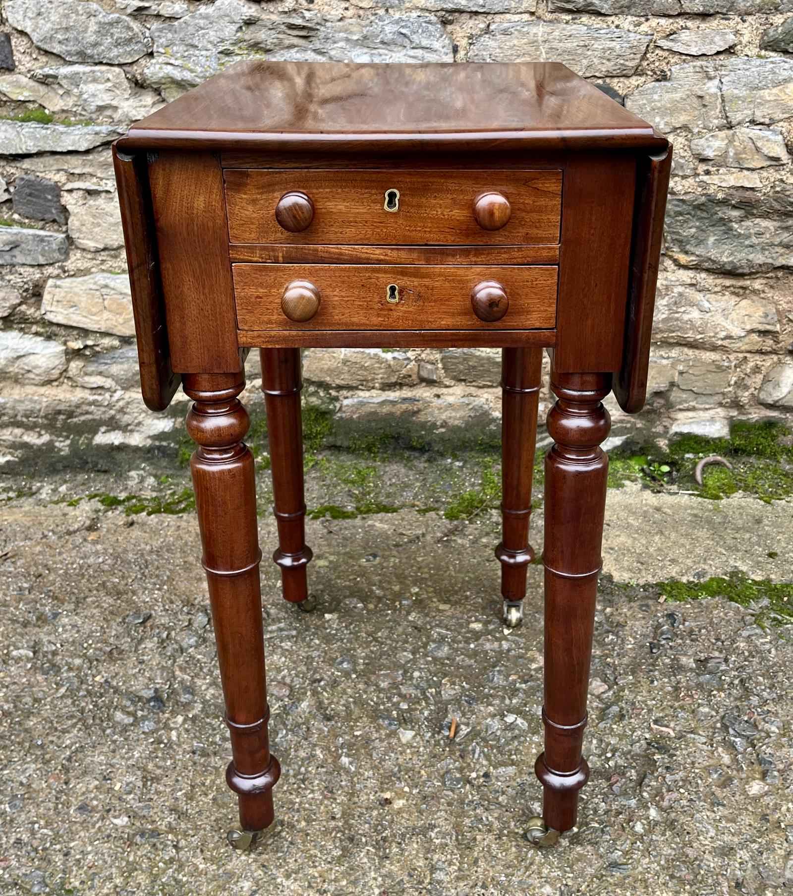 Victorian Mahogany Drop Flap Work Table (1 of 15) Victorian Mahogany Drop Flap Work Table (1 of 15)