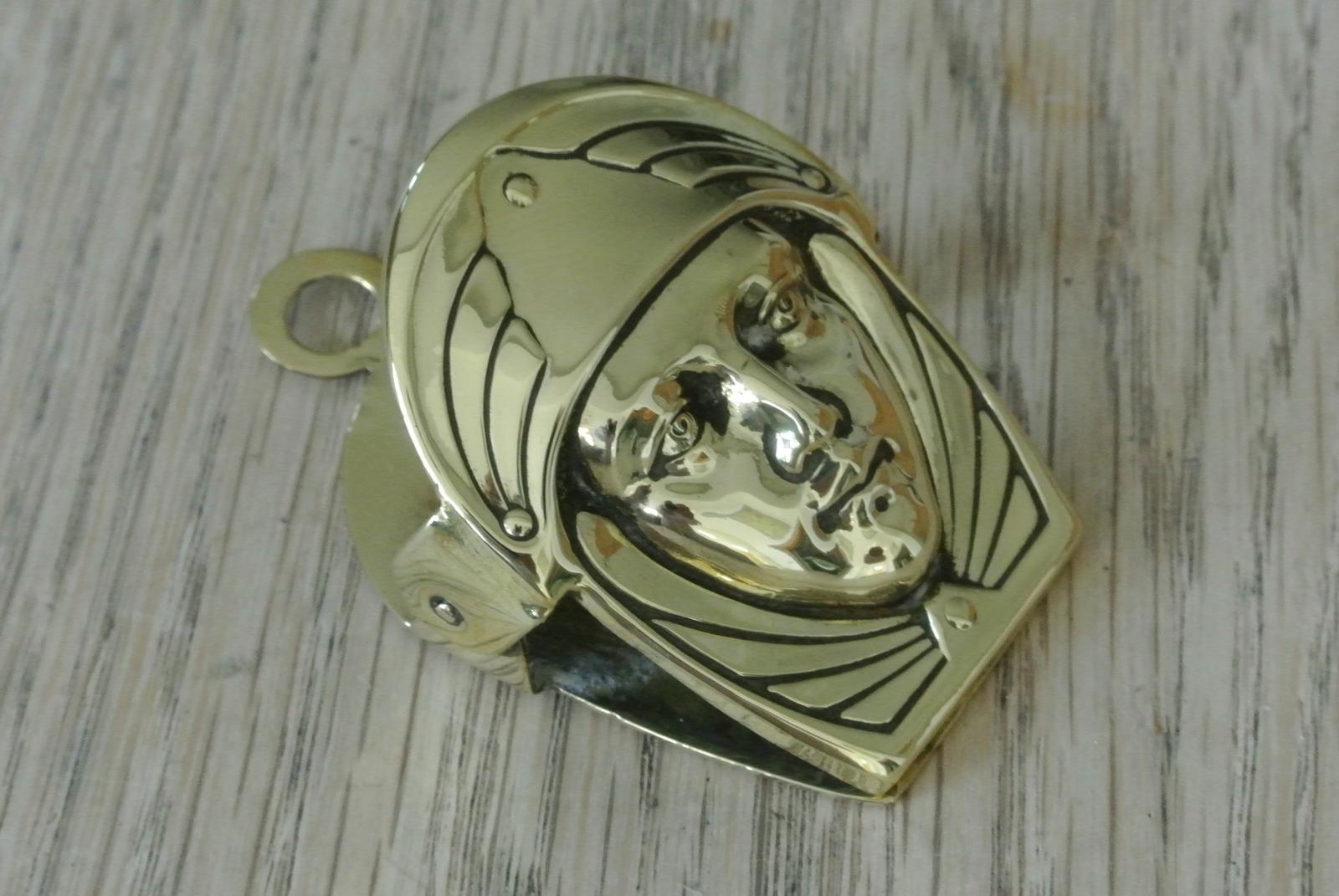 French Art Nouveau Brass Paper Clip Letter Clip c.1905 (1 of 5)