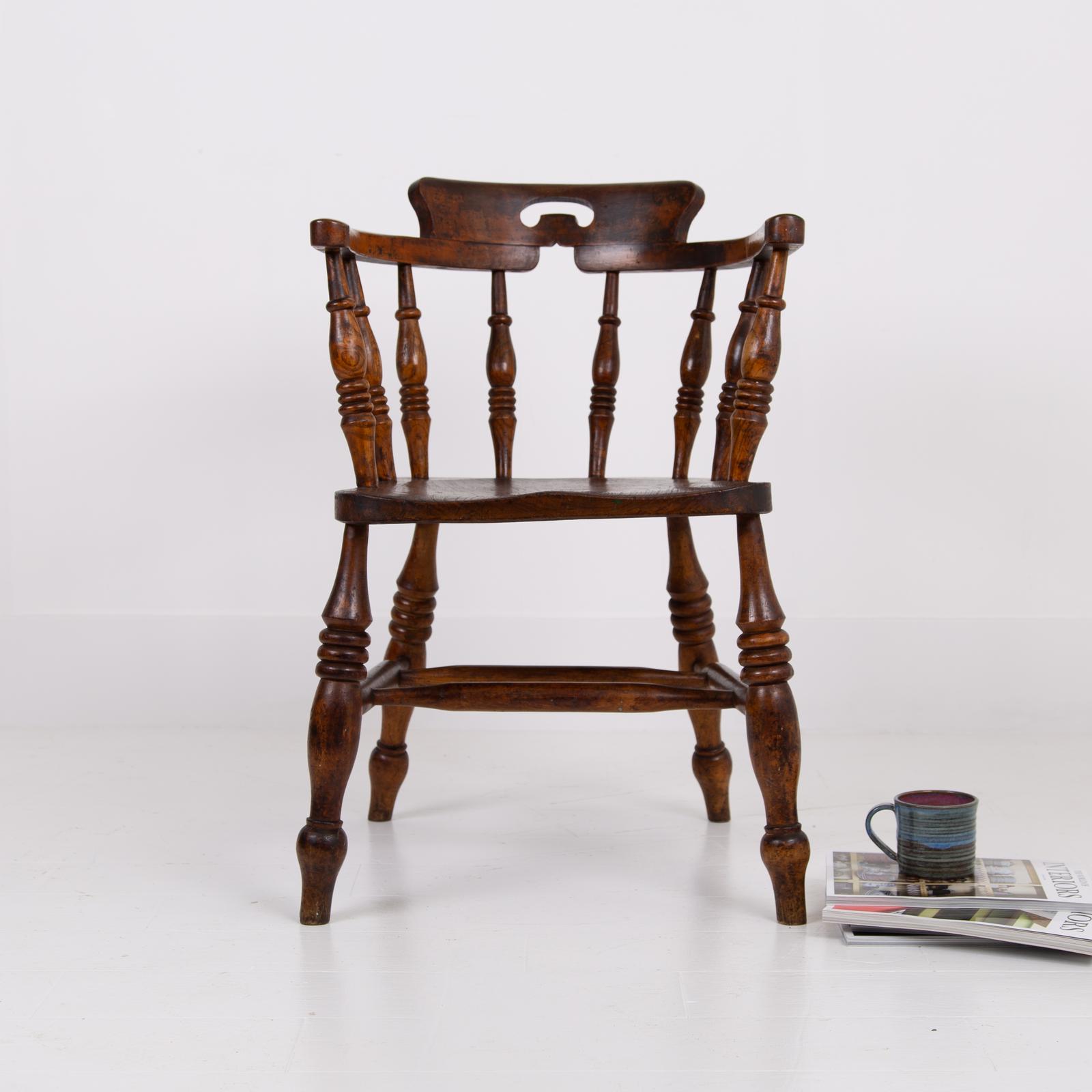 Antique 19th Century Smokers Bow Chair (1 of 16) Antique 19th Century Smokers Bow Chair (1 of 16)