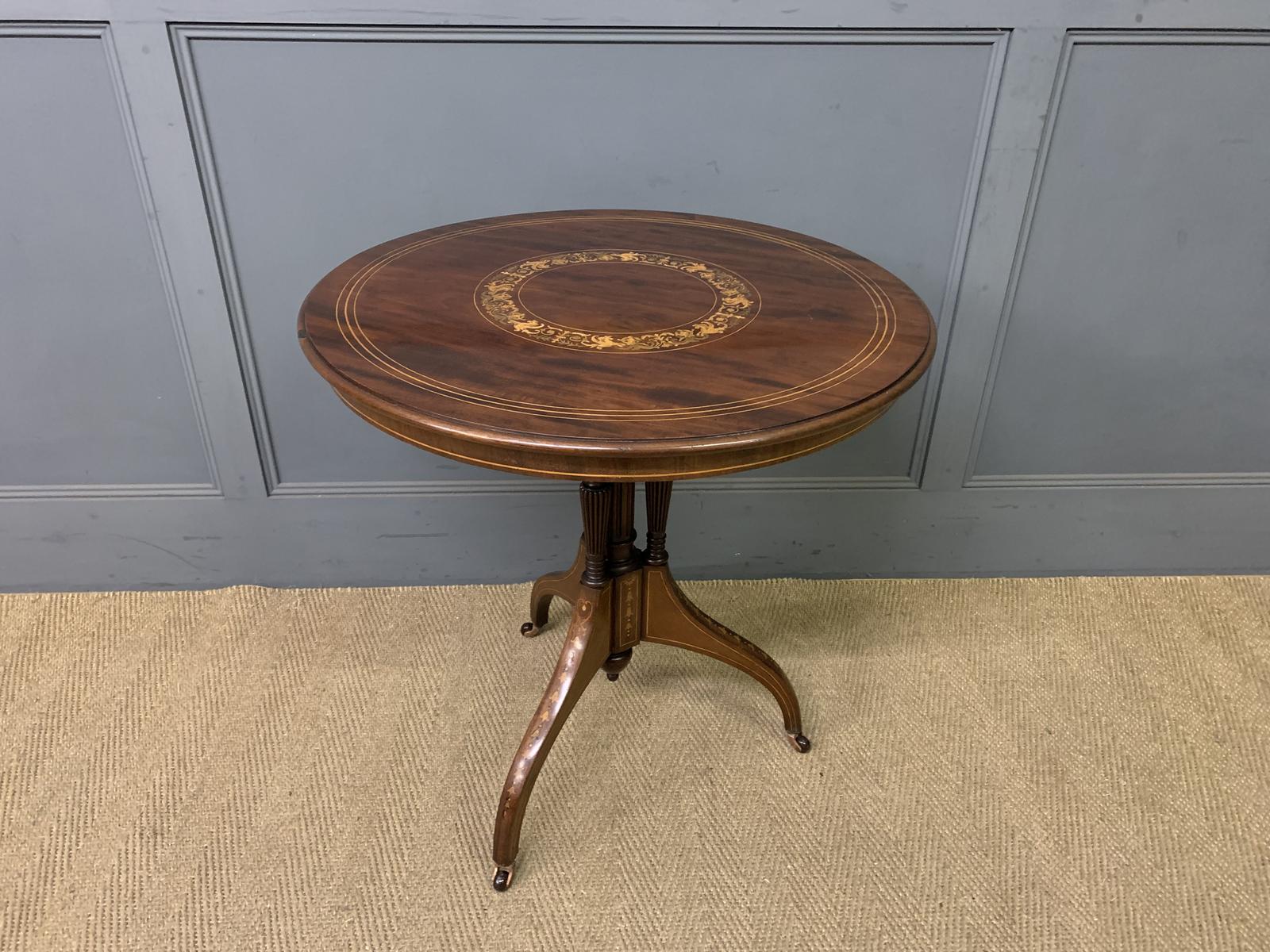 Inlaid Mahogany Occasional Table by Maple & Co (1 of 14)