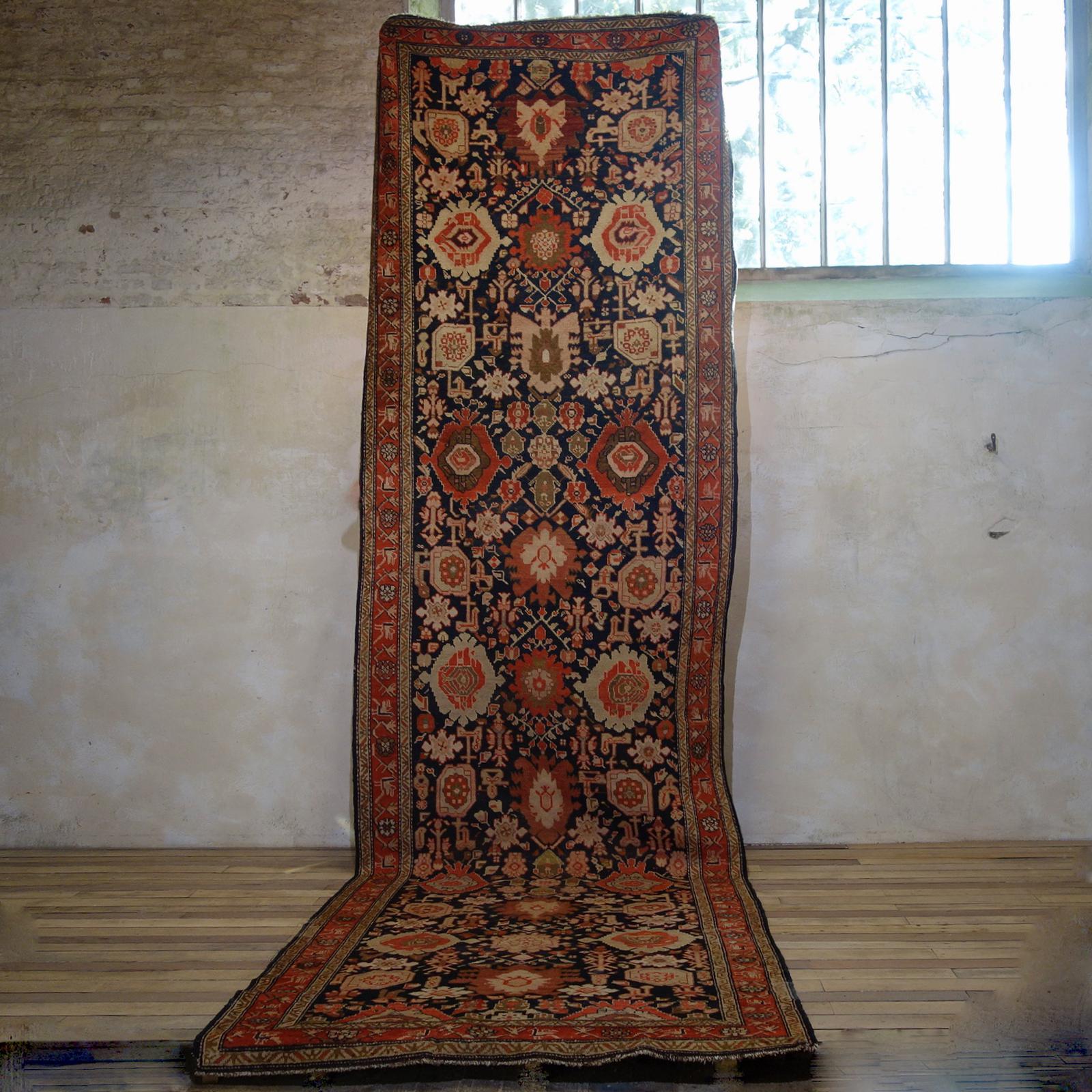 Long Kuba Kelleh Corridor Carpet - Runner Rug (1 of 11)