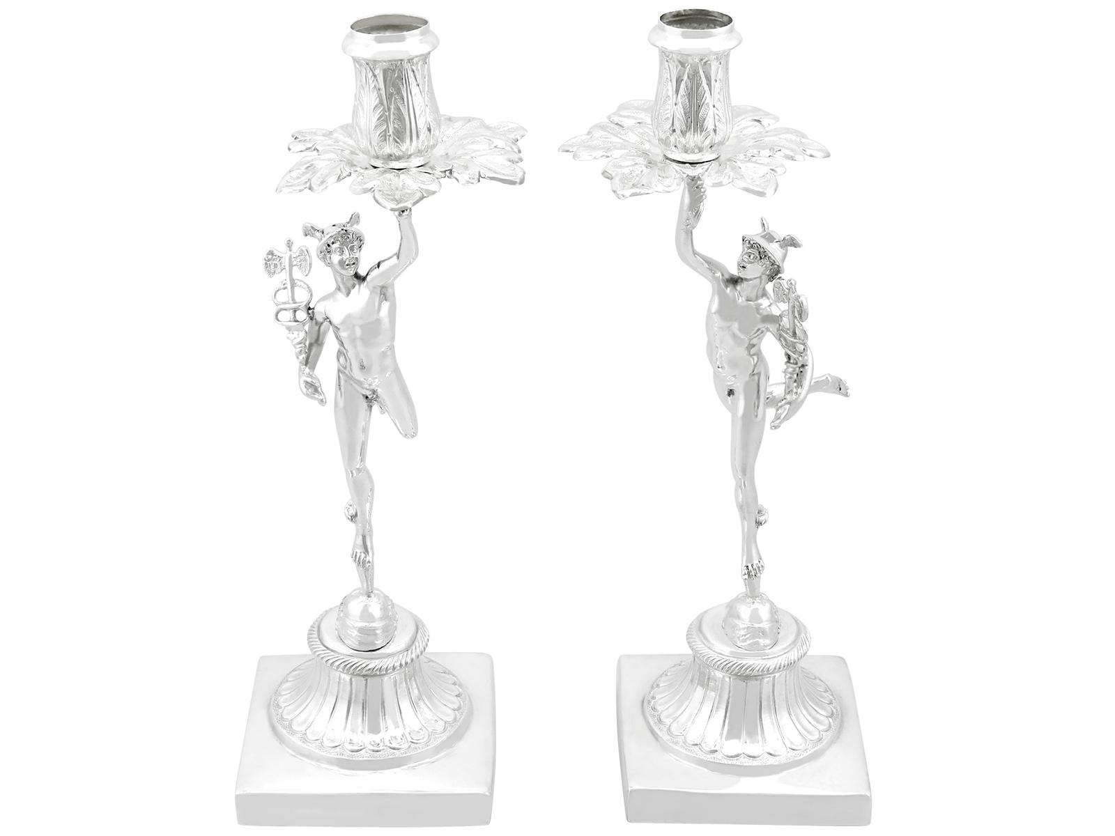 Antique Italian Silver Candlesticks Circa 1750 (1 of 11)