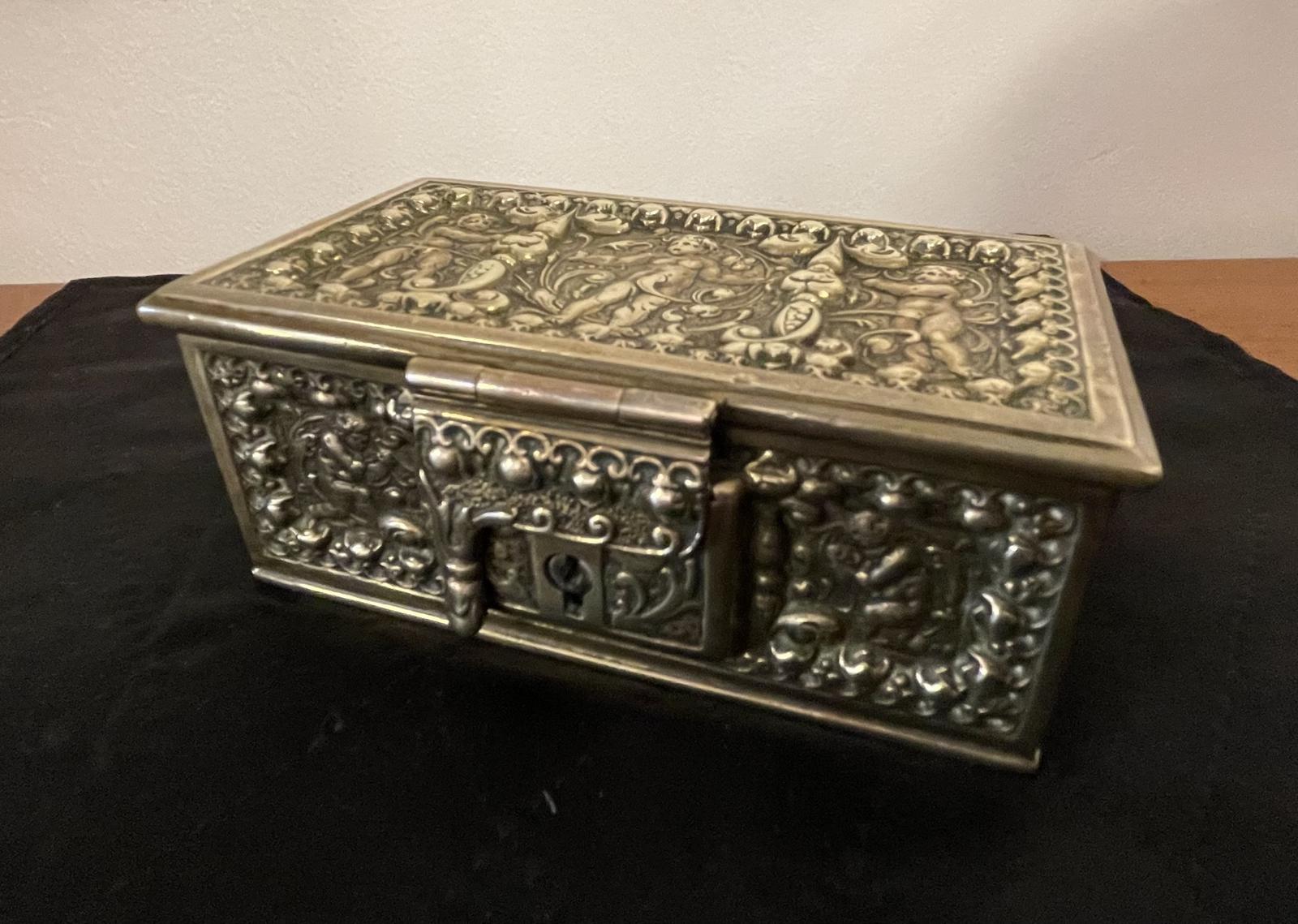 Erhard & Sohne Brass Table Casket (1 of 10)