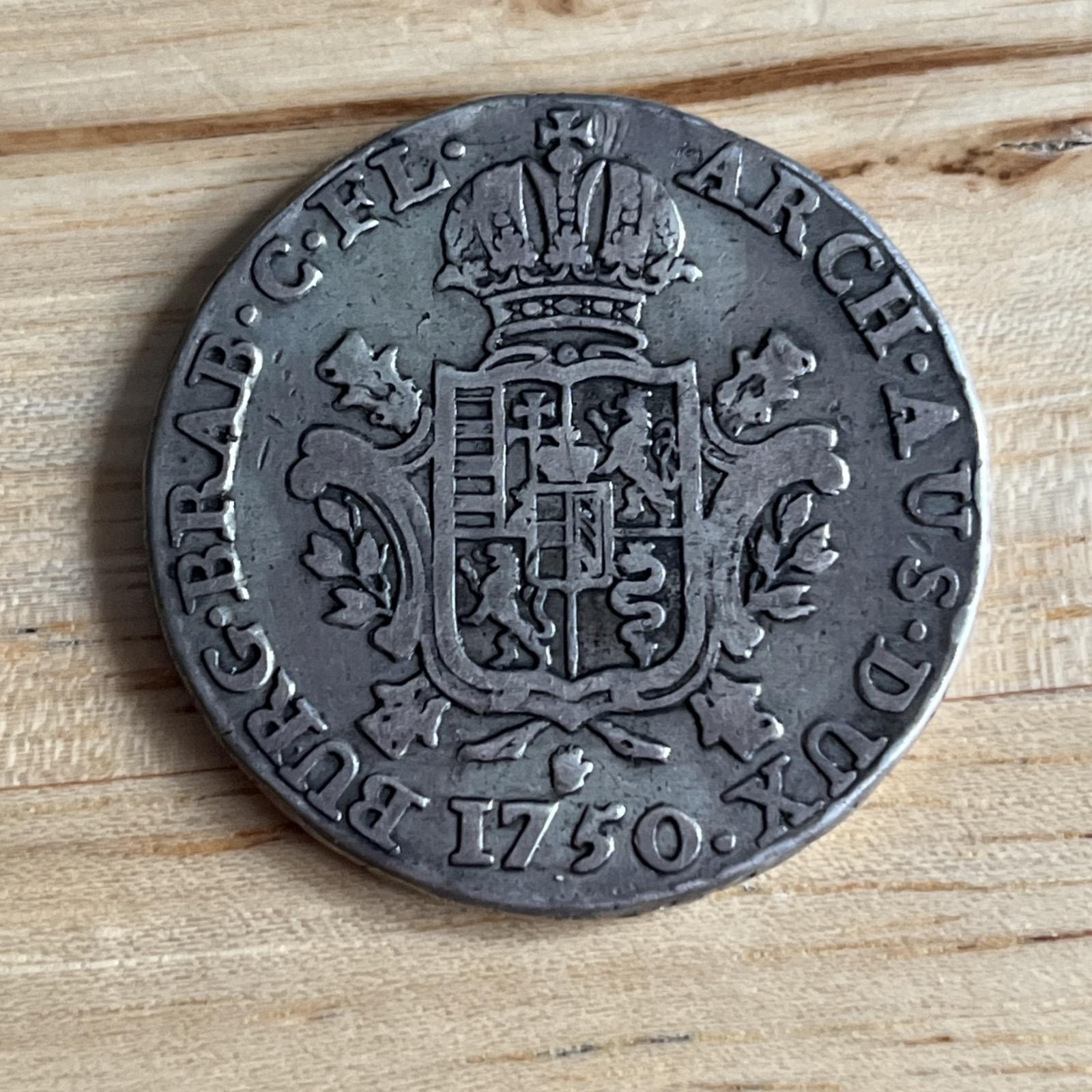 Maria Theresa - 1750 Half Ducaton - Mintmark - Antwerp (1 of 14)