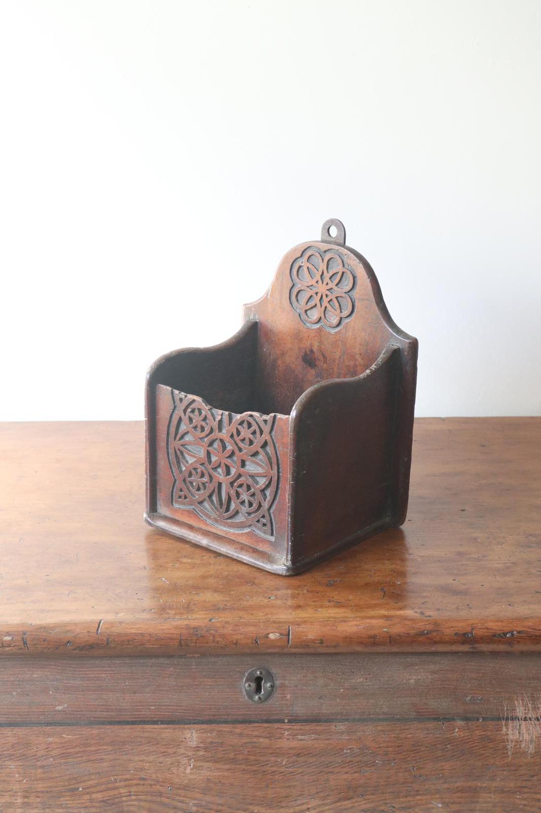 Georgian Scottish Vernacular 'folk Art' Celtic Knotwork Spoon Box c.1825 (1 of 20)