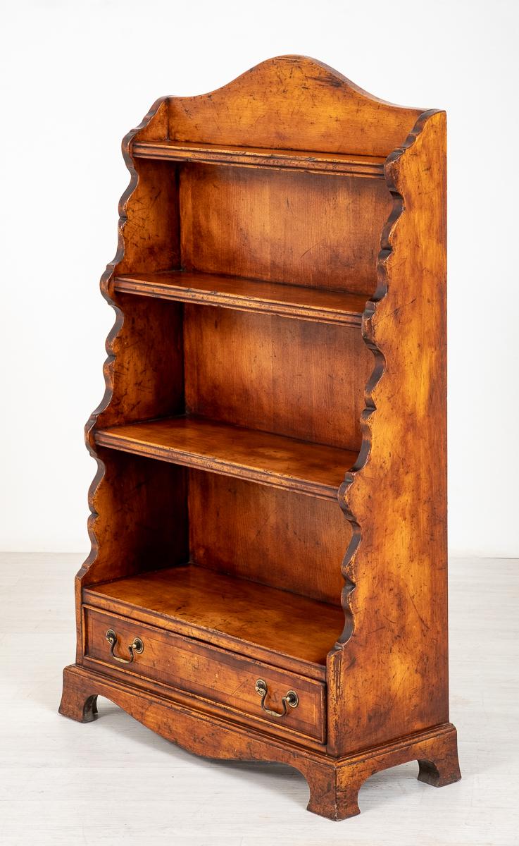 Cherrywood Waterfall Open Bookcase (1 of 6)