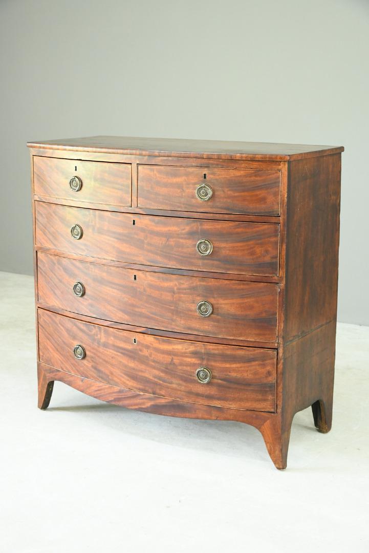 Antique Mahogany Bow Front Chest of Drawers 5334645 (1 of 13) Antique Mahogany Bow Front Chest of Drawers 5334645 (1 of 13)