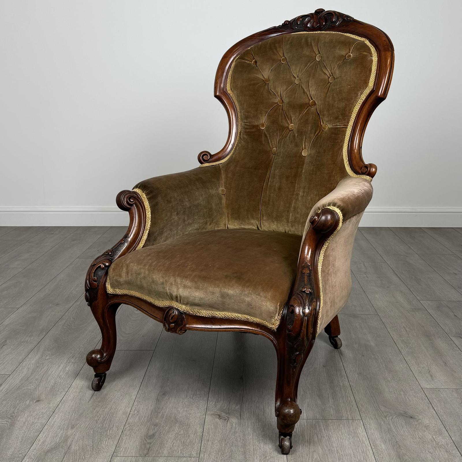 Antique 19th Century Great Quality Armchair In Mahogany (1 of 11)