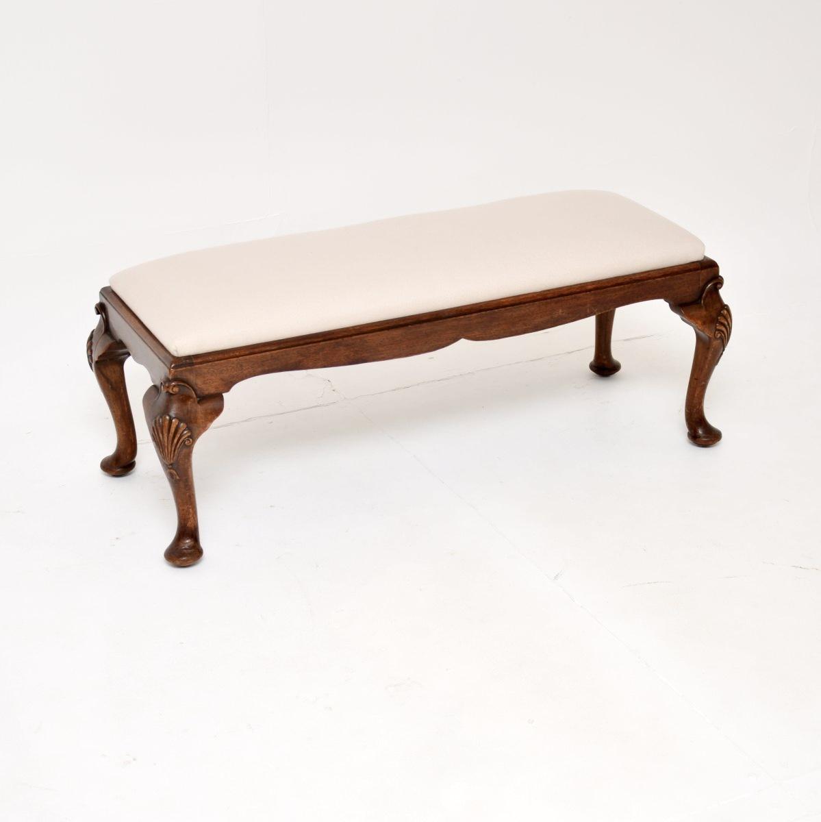 Antique Mahogany Foot Stool / Bench (1 of 5)