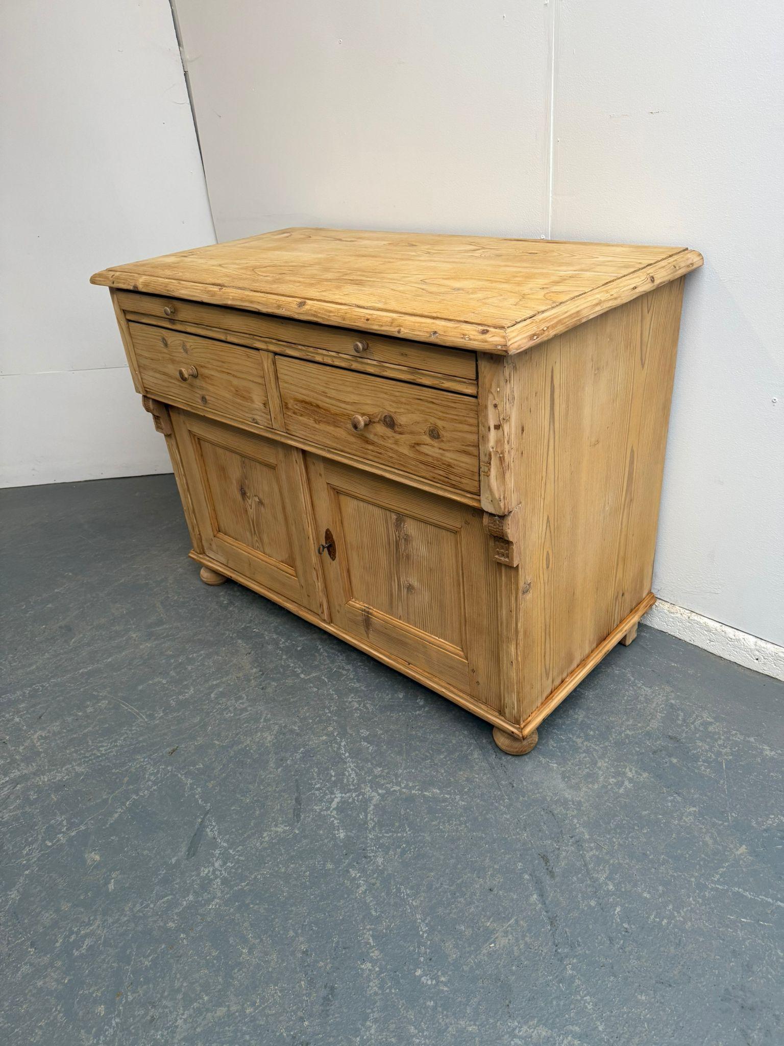 An Amazing Victorian Antique/old Pine Bread Slide Large Dresser Base to Wax/paint (1 of 11)