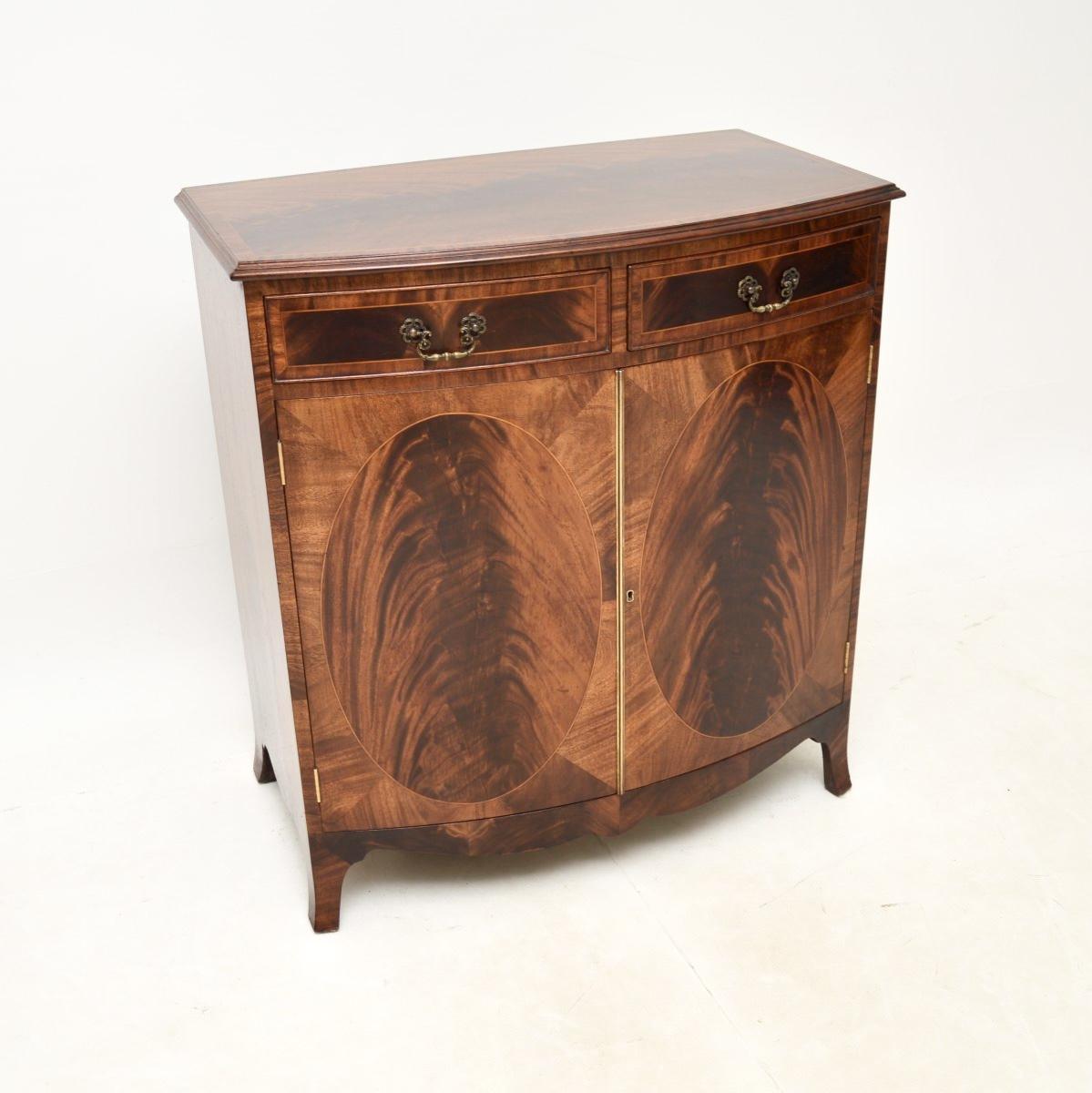 Antique Edwardian Inlaid Mahogany Cabinet (1 of 10) Antique Edwardian Inlaid Mahogany Cabinet (1 of 10)