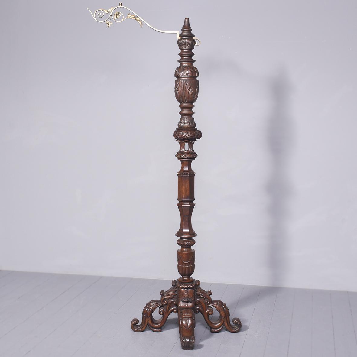 Monumental Carved Oak Stand (1 of 10)