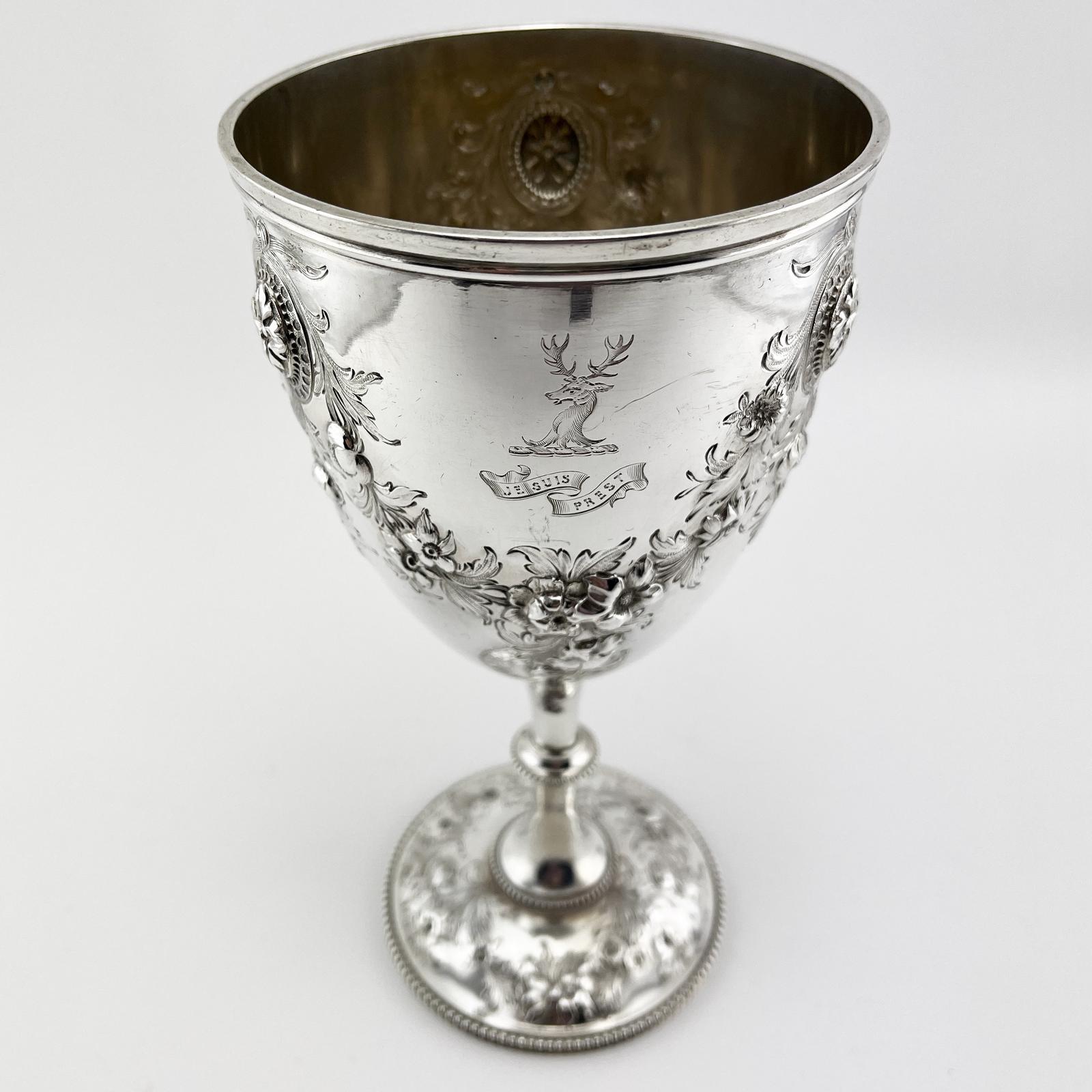 Impressive Victorian Sterling Silver Goblet (1 of 8)