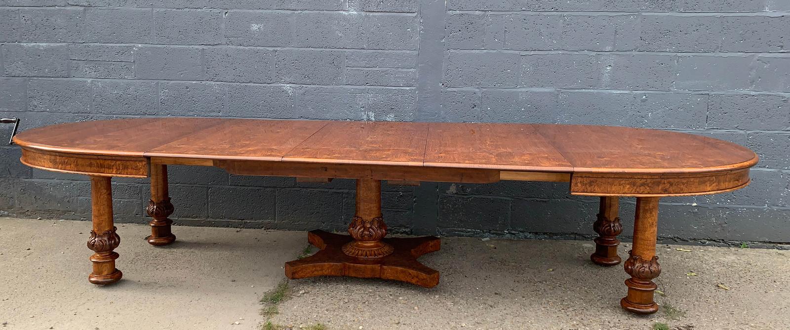 A Superb Victorian Pollard Oak Extending Dining Table (1 of 27)