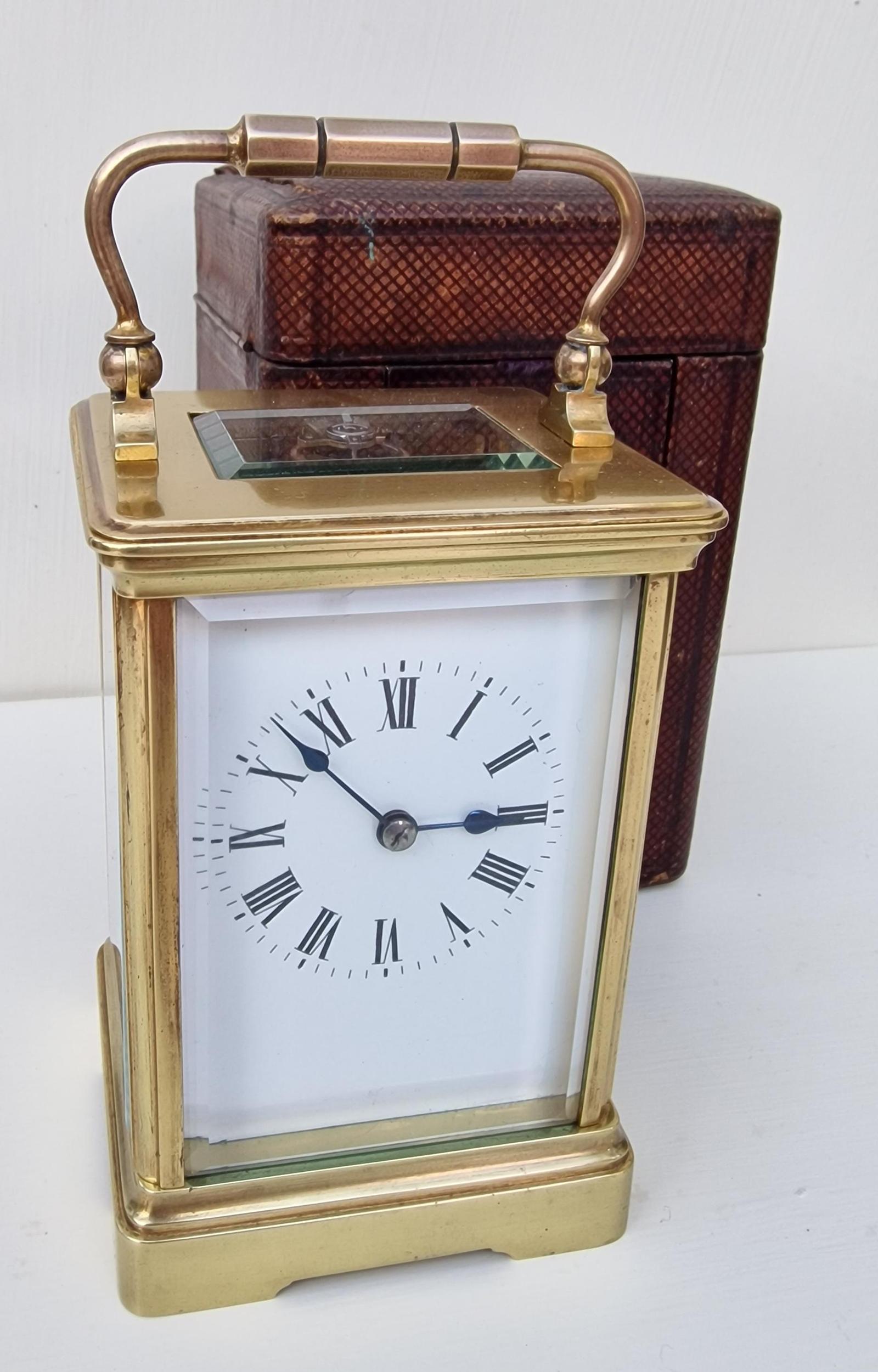 Striking Carriage Clock & Original Travelling Case (1 of 6) Striking Carriage Clock & Original Travelling Case (1 of 6)