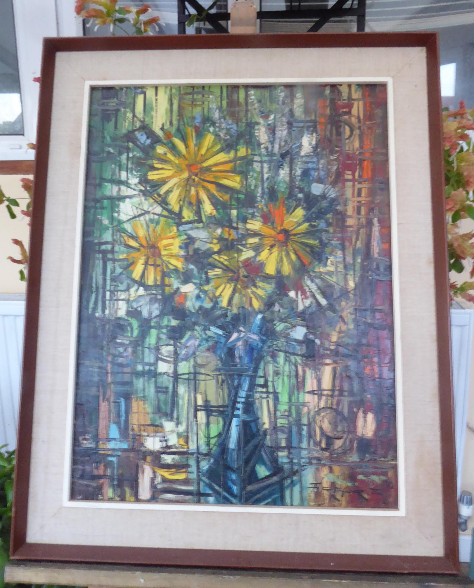 Oil  on Canvas Yellow Flowers Listed Artist Arthur Sarkissian (1 of 15)
