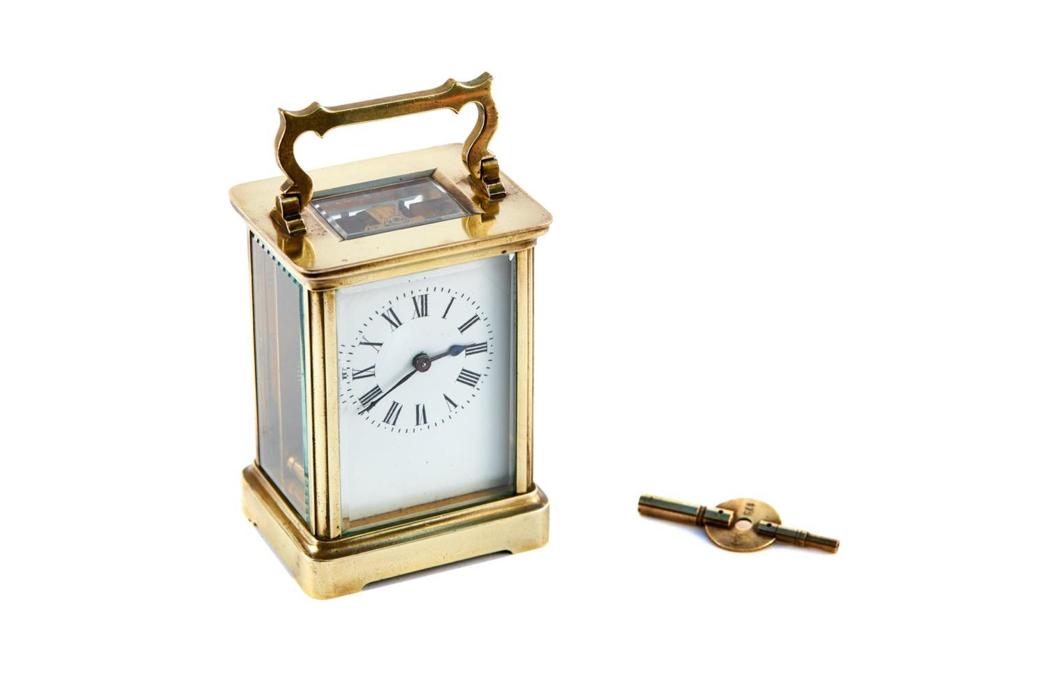 Quality Antique Victorian Brass Carriage Clock (1 of 6)