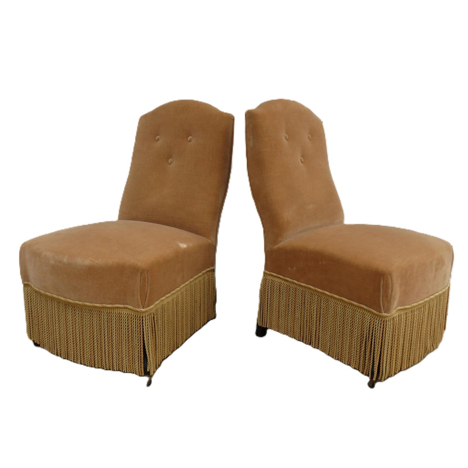 Pair Of Antique Napoleon III Slipper Chairs (1 of 9) Pair Of Antique Napoleon III Slipper Chairs (1 of 9)