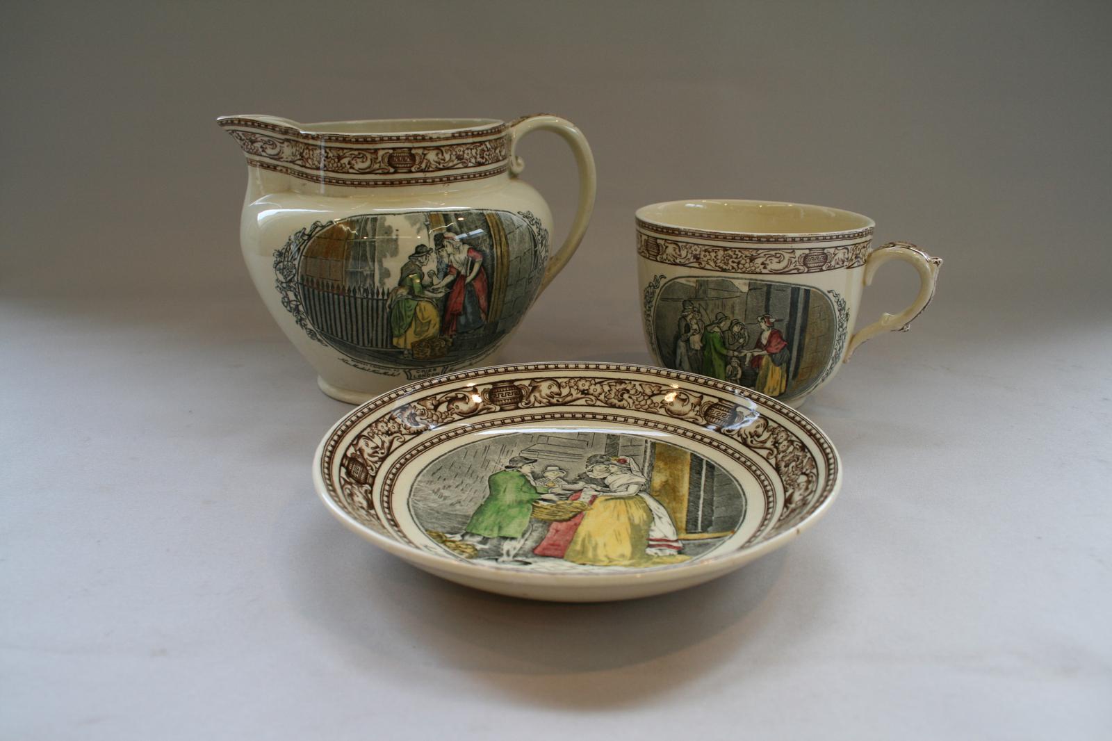 Large Oversize Cup, Plate & Jug Made by Adams Pottery (1 of 9)