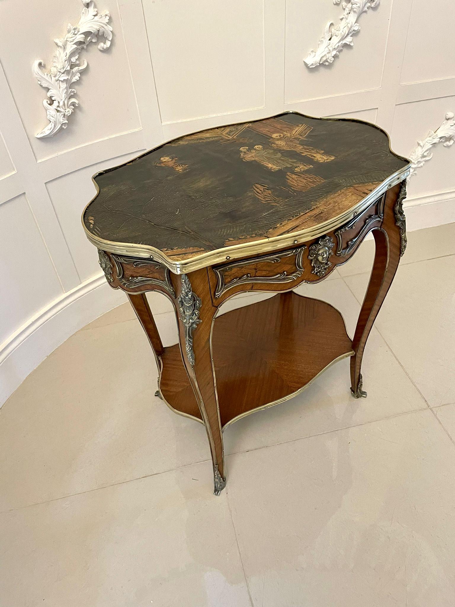 Outstanding Quality Antique French Kingwood & Ormolu Mounted Freestanding Centre Table (1 of 16)