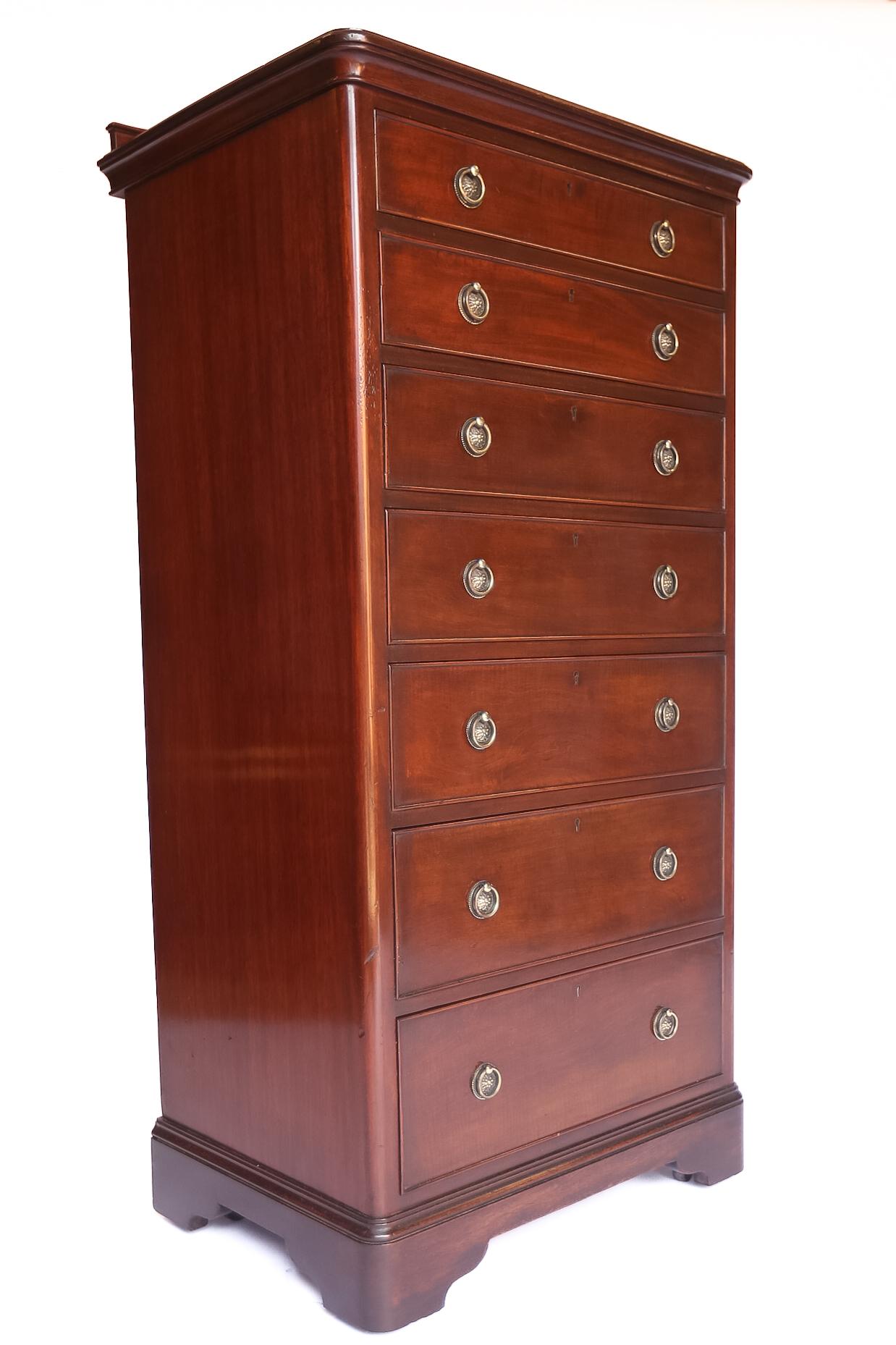 Late Victorian Mahogany 7 Drawer Chest (1 of 5)