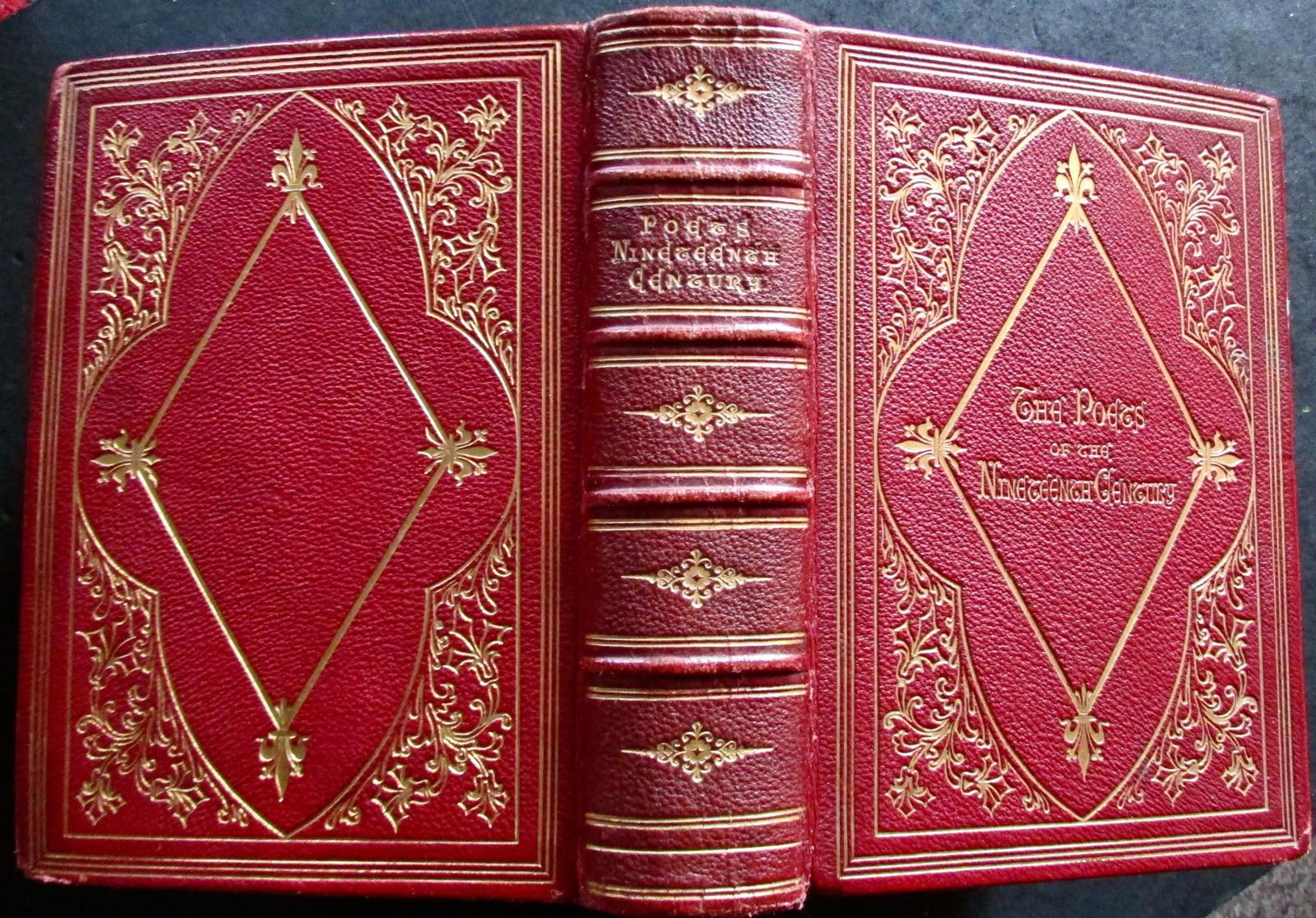 1875 Handbook of Pictorial Art by R St John Tyrwhitt Red & Gilt Leather Binding (1 of 4)