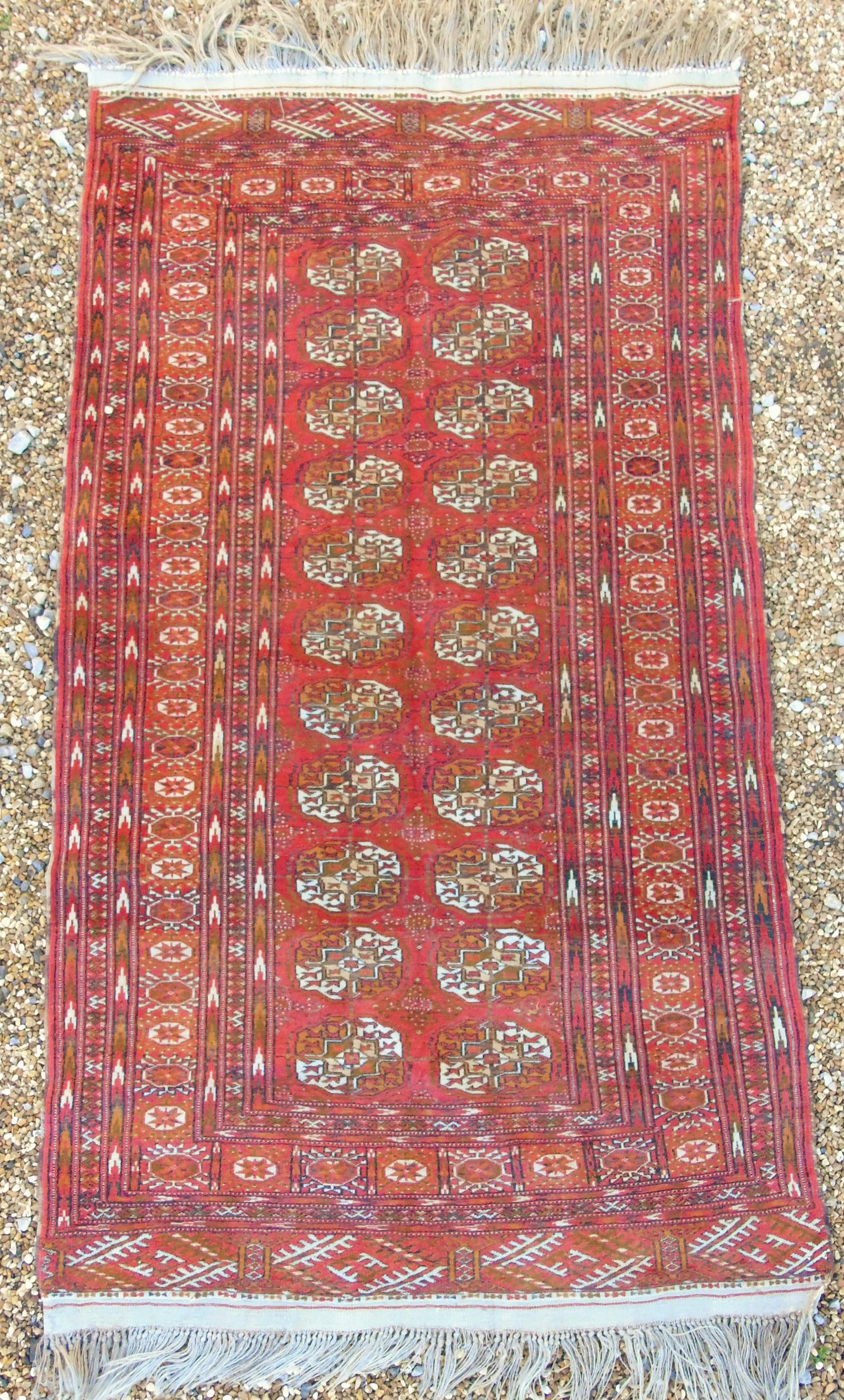 Antique Tekke Turkman Carpet (1 of 9)