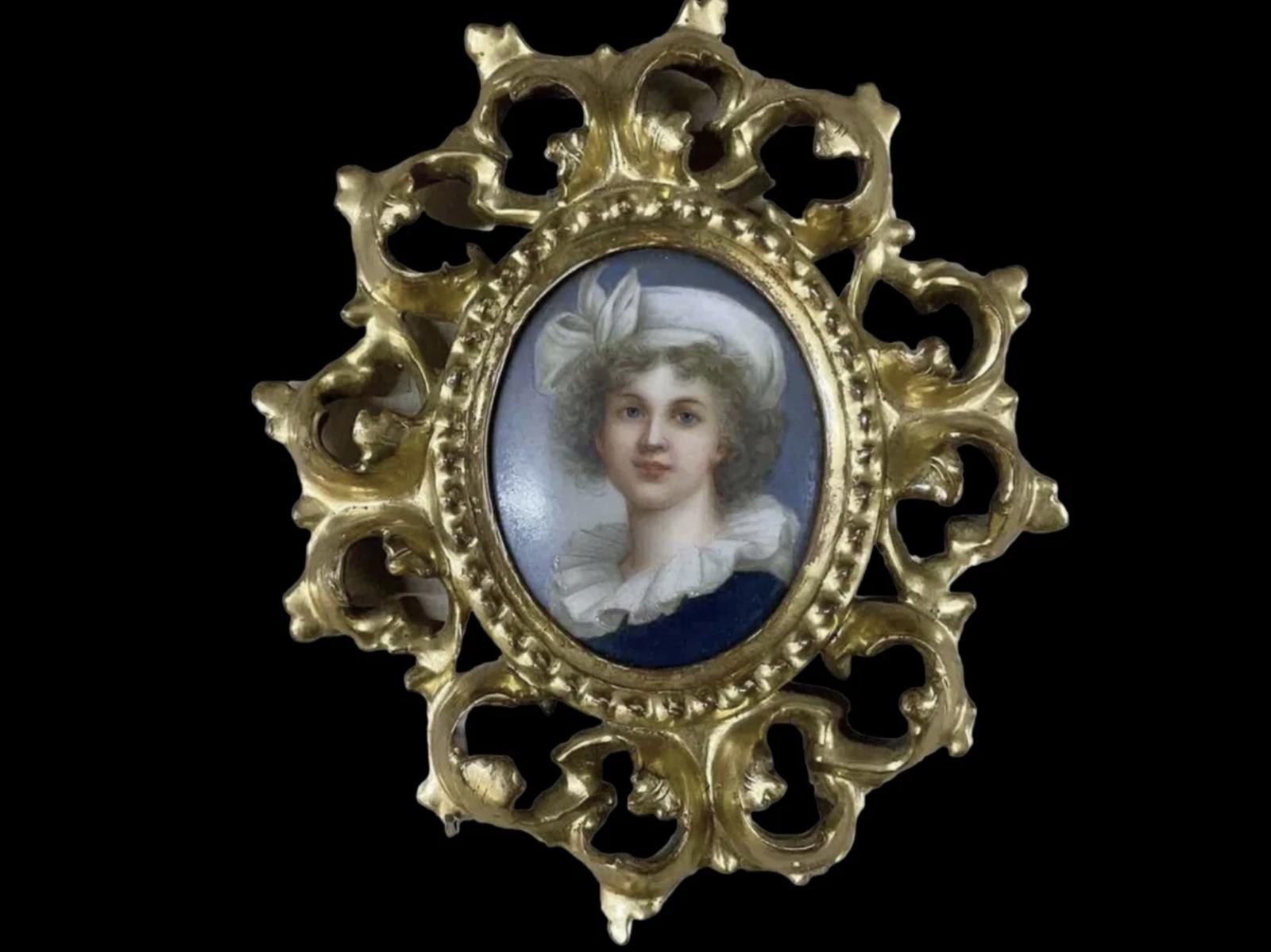 Victorian Porcelain KPM Berlin Style Portrait Painted Plaque of Lady in Giltwood Frame c.1860 (1 of 9) Victorian Porcelain KPM Berlin Style Portrait Painted Plaque of Lady in Giltwood Frame c.1860 (1 of 9)