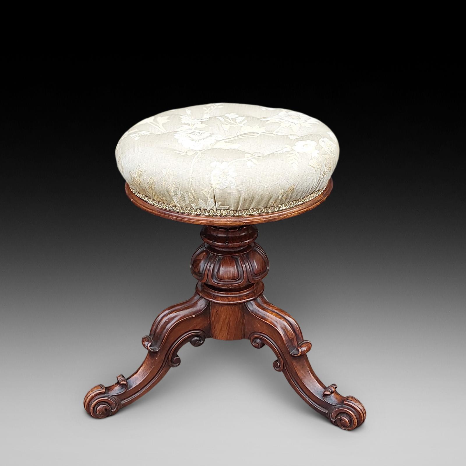 Walnut Rise & Fall Dressing Table/Music Piano Stool (1 of 8) Walnut Rise & Fall Dressing Table/Music Piano Stool (1 of 8)