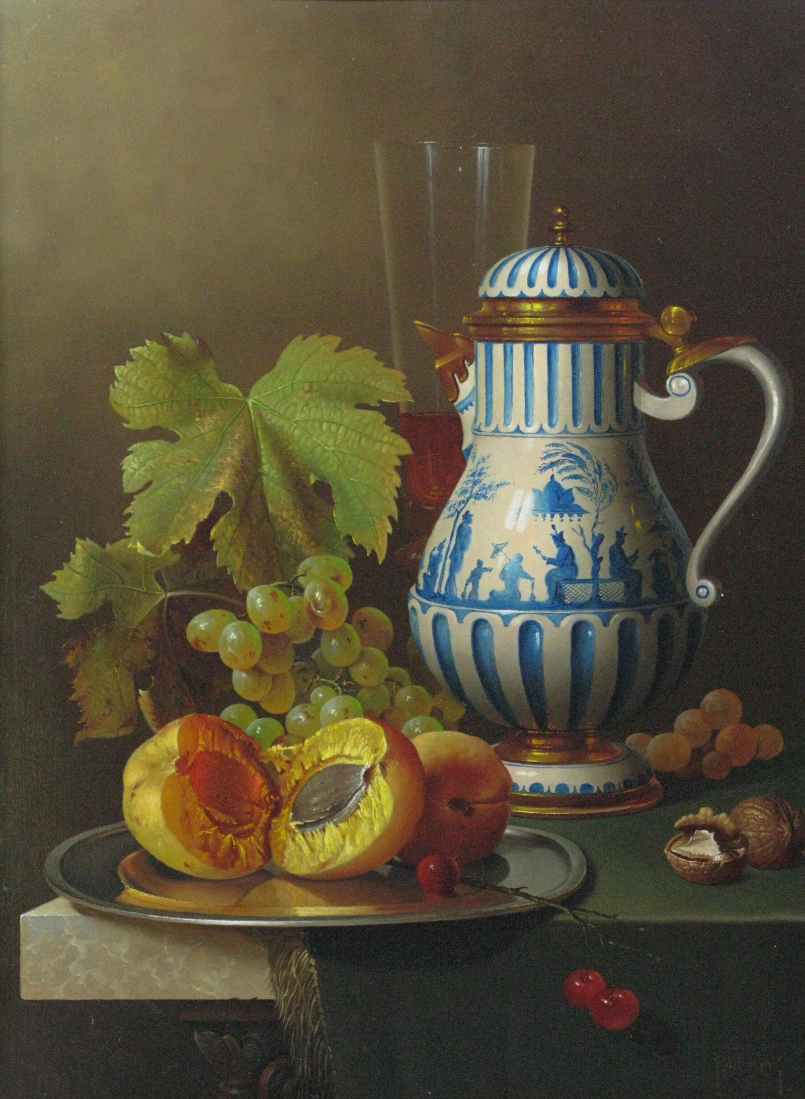 Andreas Gyula Bubarnik (Hungarian 1936-2010) Still Life Oil (1 of 4)