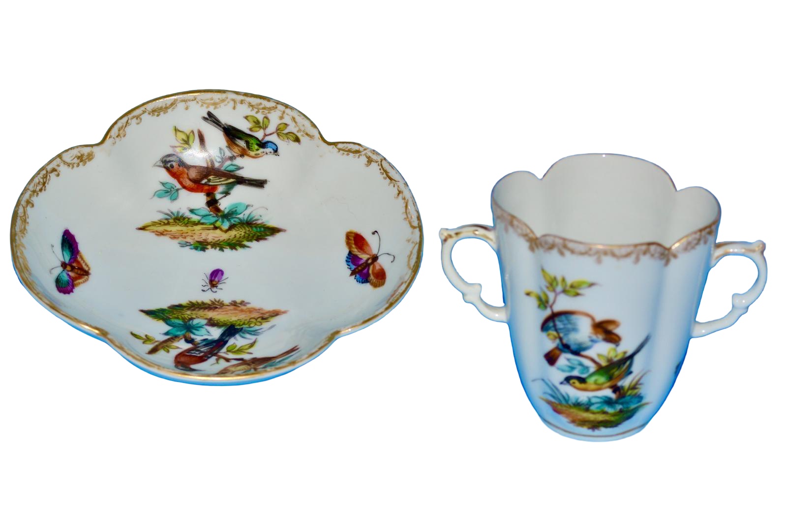 19th Century Helena Wolfsohn Hot Chocolate Cup and Saucer (1 of 5) 19th Century Helena Wolfsohn Hot Chocolate Cup and Saucer (1 of 5)